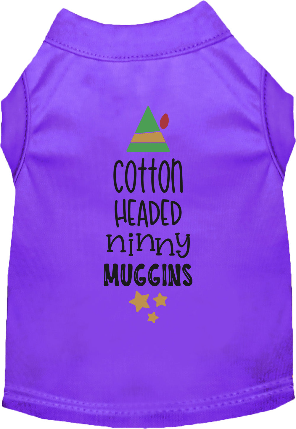 Purple Cotton Headed Ninny Muggins pet shirt
