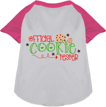 Pink Official Cookie Tester Pet Raglan Shirt