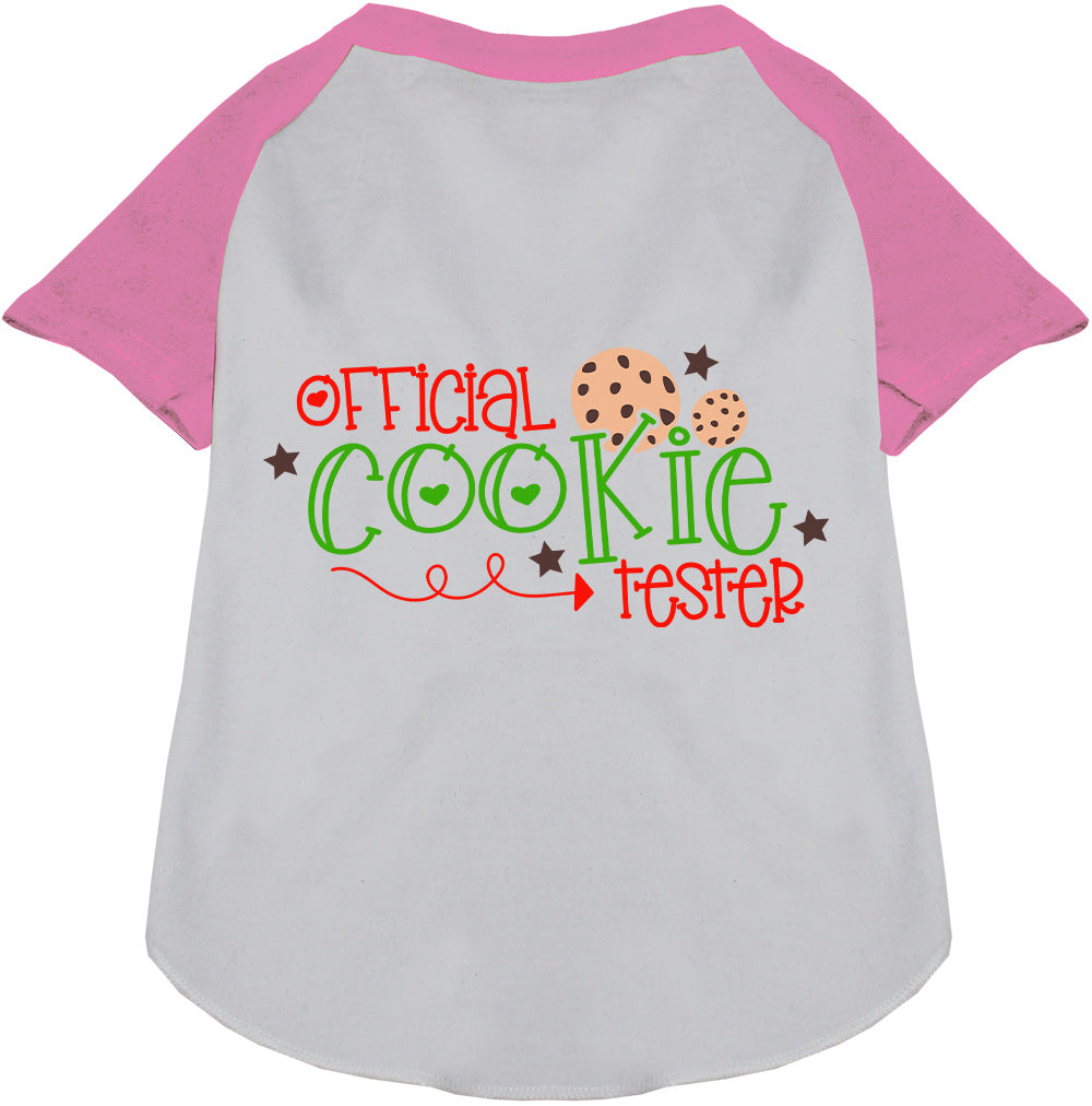 Light Pink Official Cookie Tester Pet Raglan Shirt