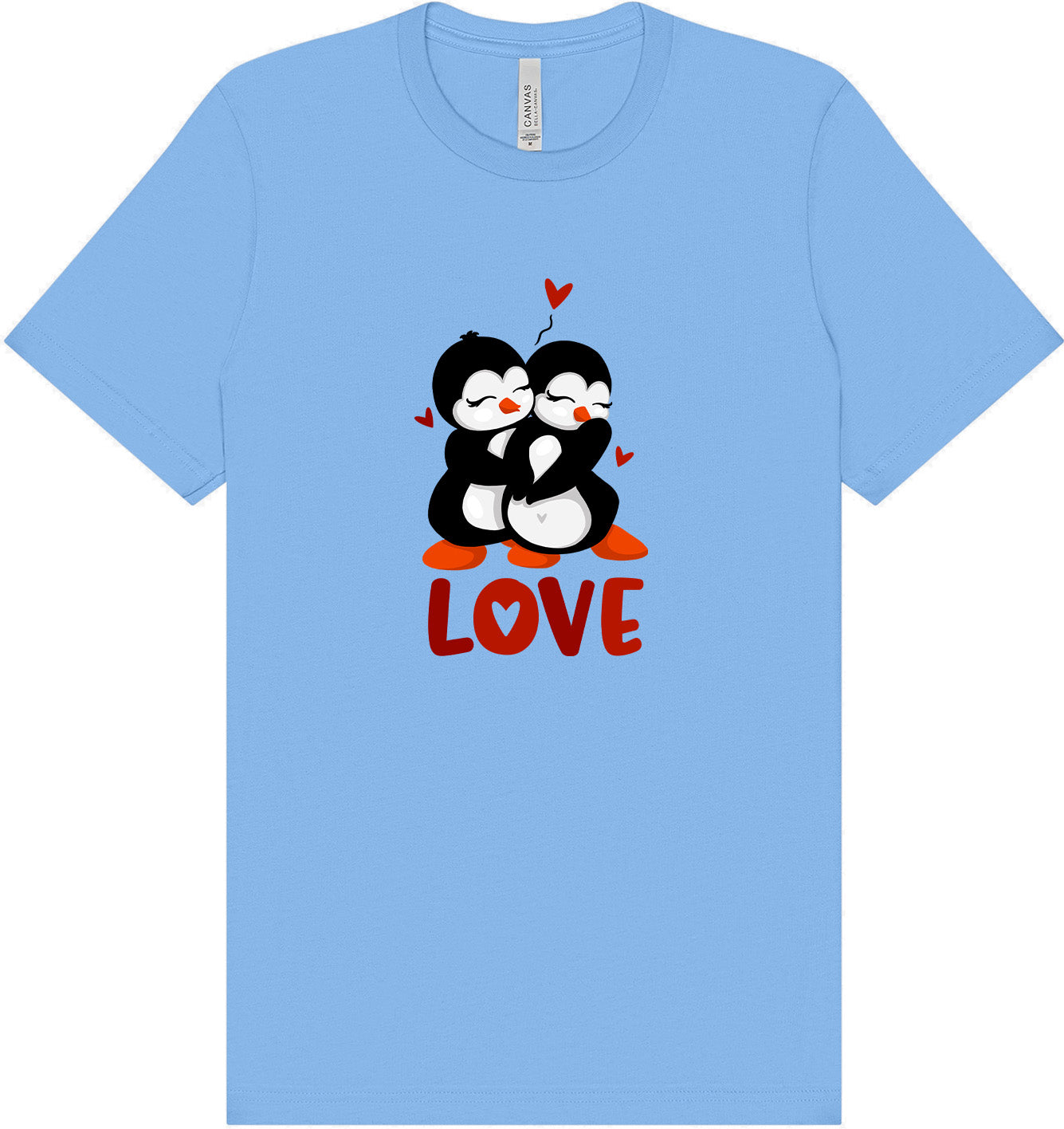 Penguin Love Adult Bella Canvas Shirt