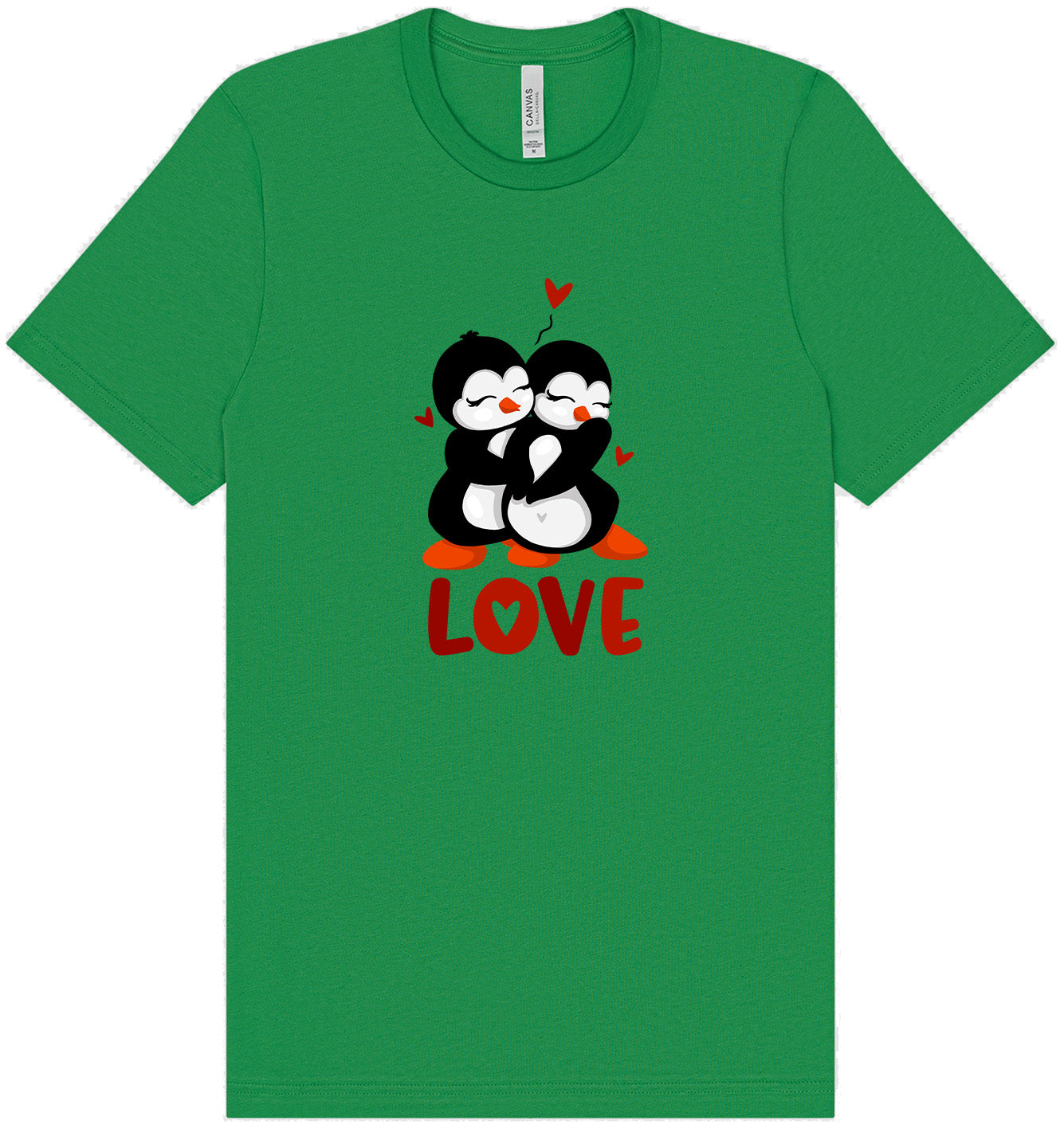 Penguin Love Adult Bella Canvas Shirt