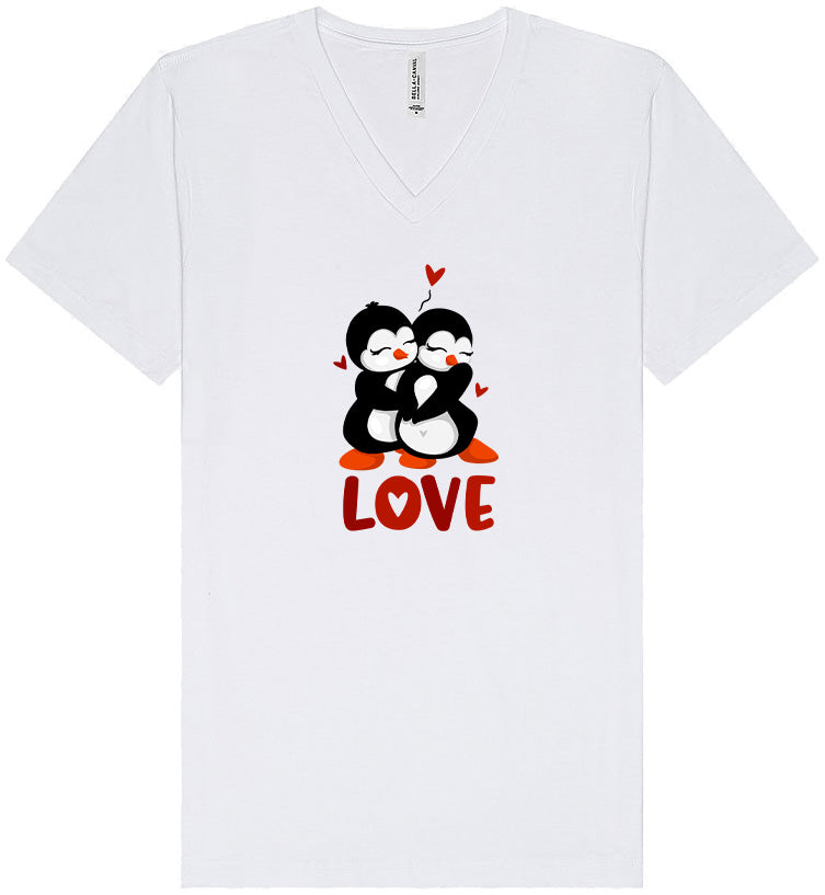 Penguin Love Unisex V-Neck Shirt