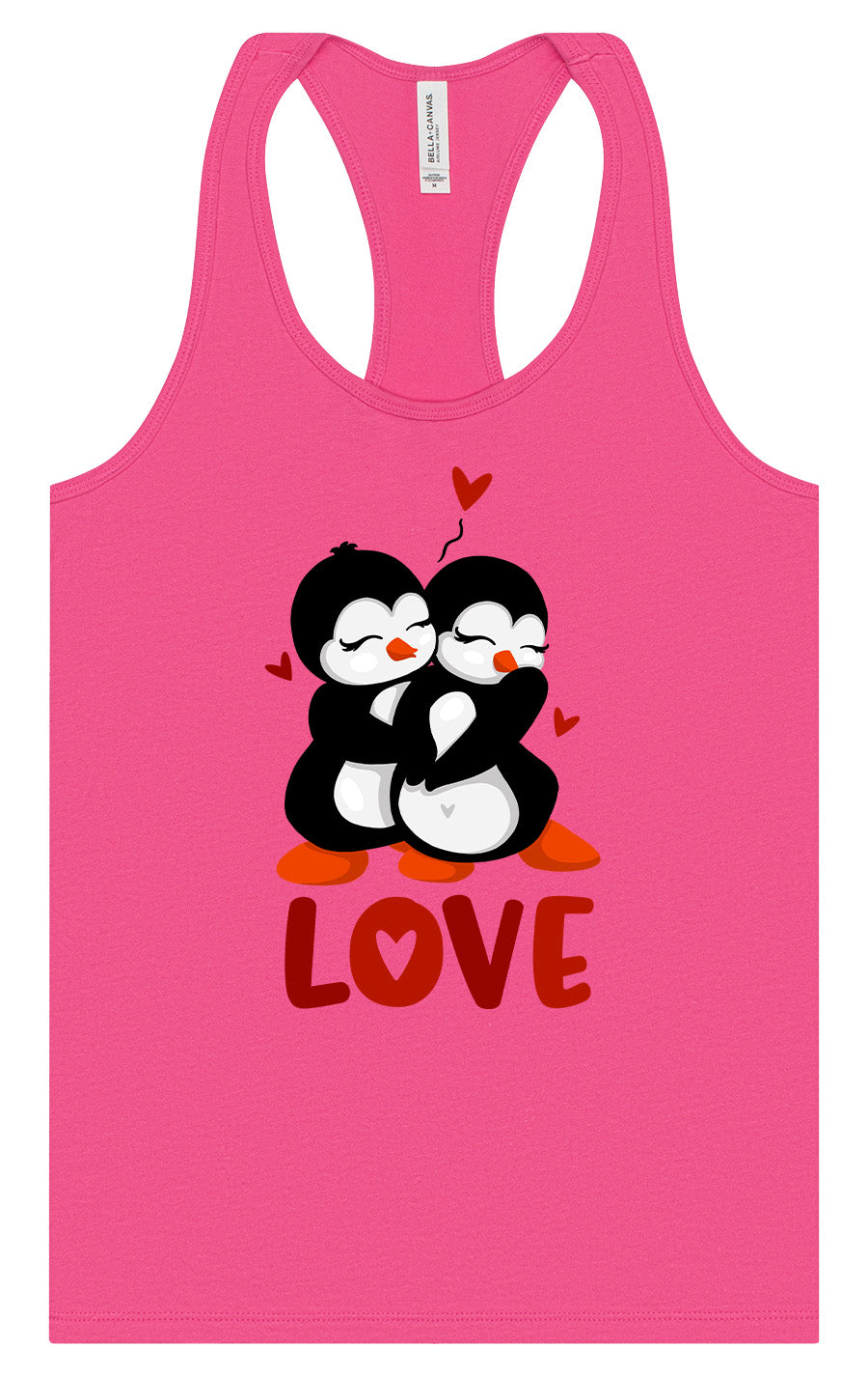 Penguin Love Women's Racerback Tank