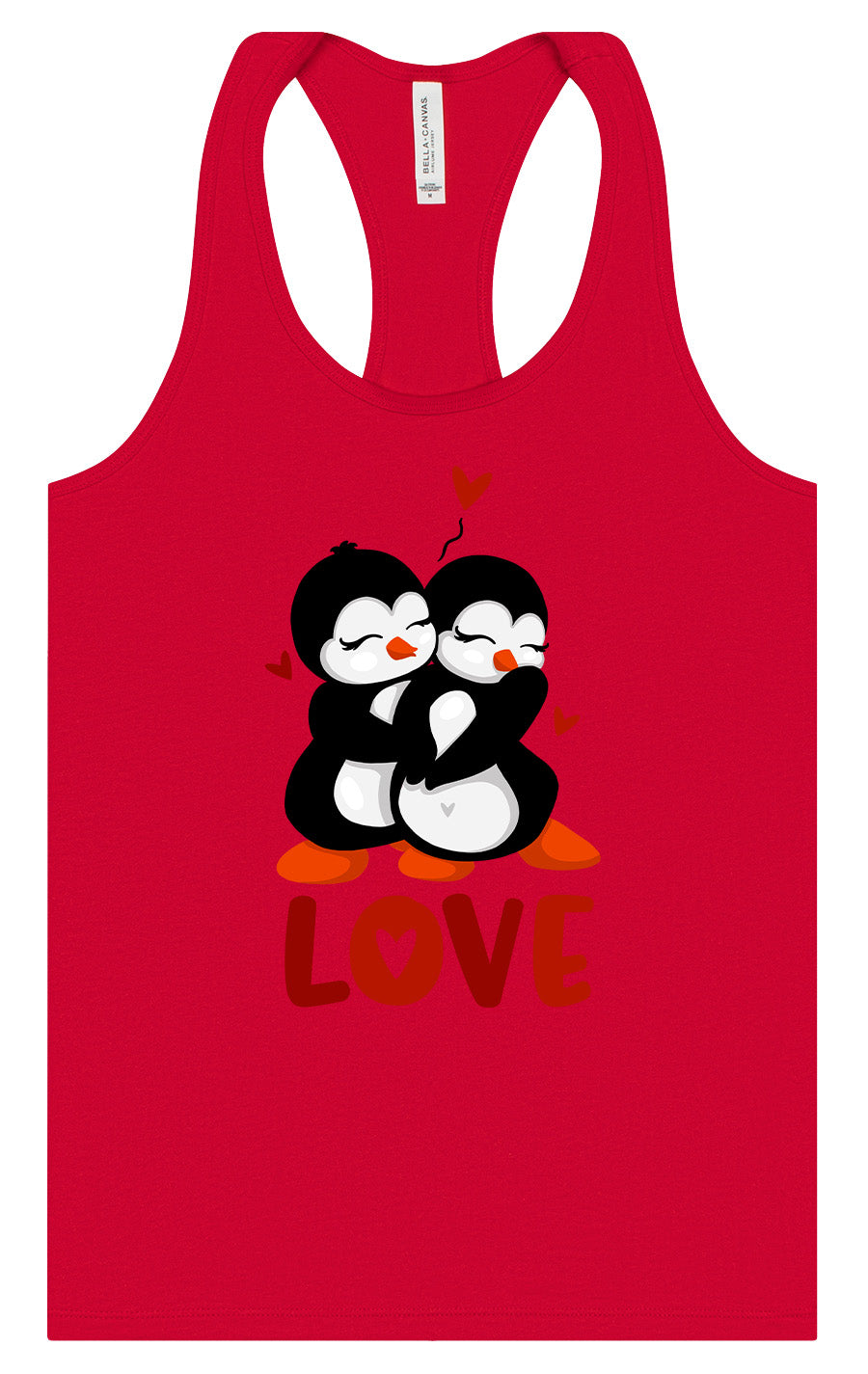 Penguin Love Women's Racerback Tank