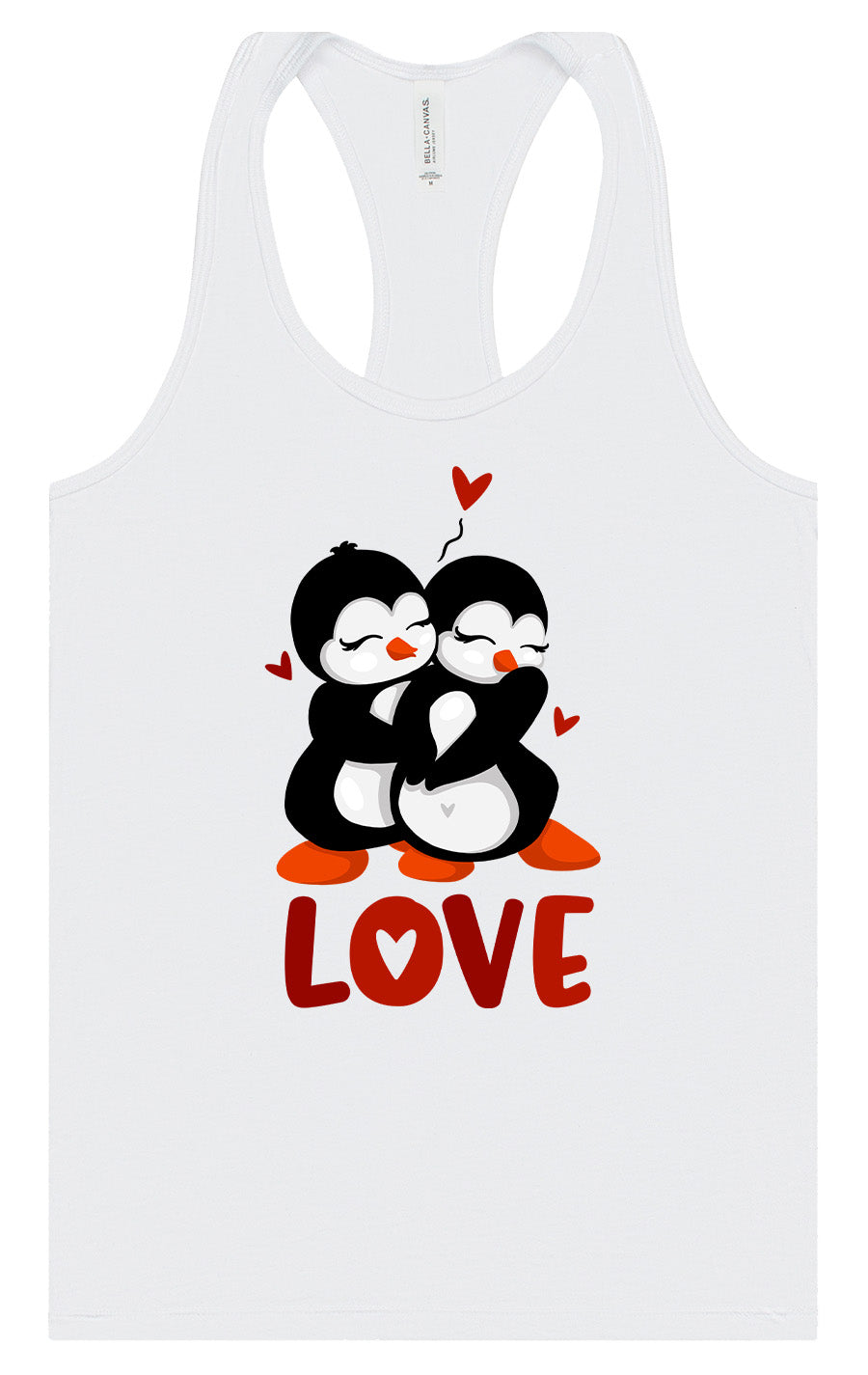 Penguin Love Women's Racerback Tank