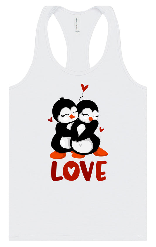 Penguin Love Women's Racerback Tank