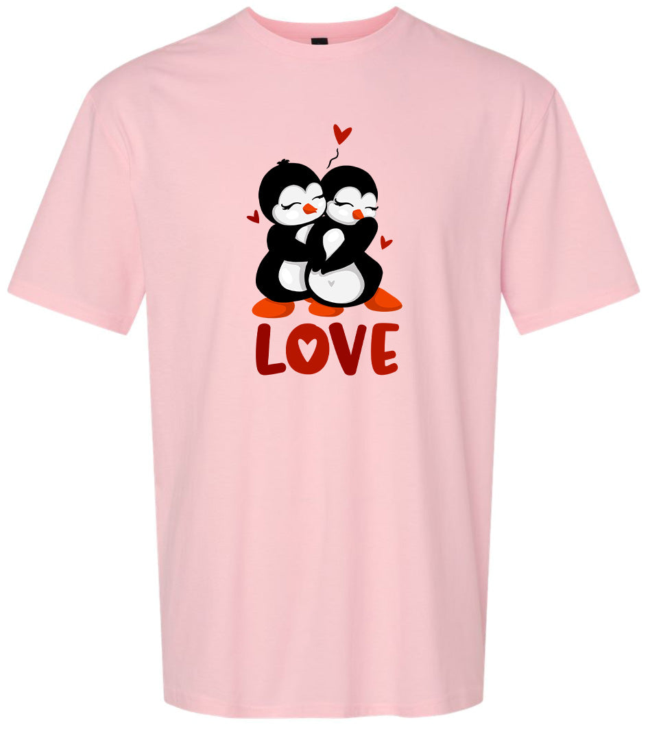 Penguin Love Adult Gildan Soft Shirt
