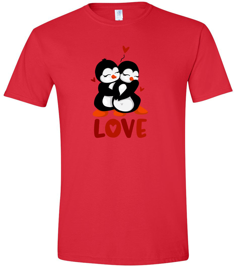 Penguin Love Adult Gildan Soft Shirt