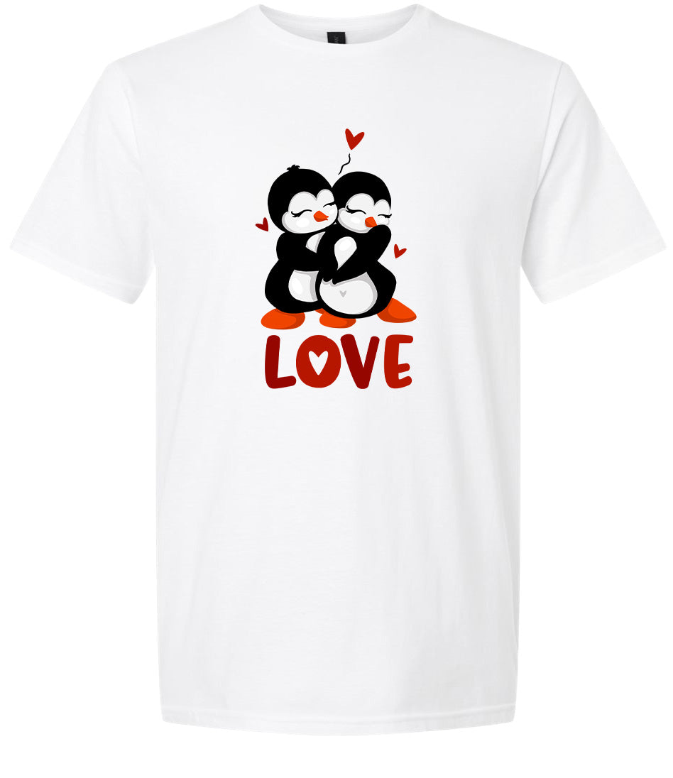 Penguin Love Adult Gildan Soft Shirt