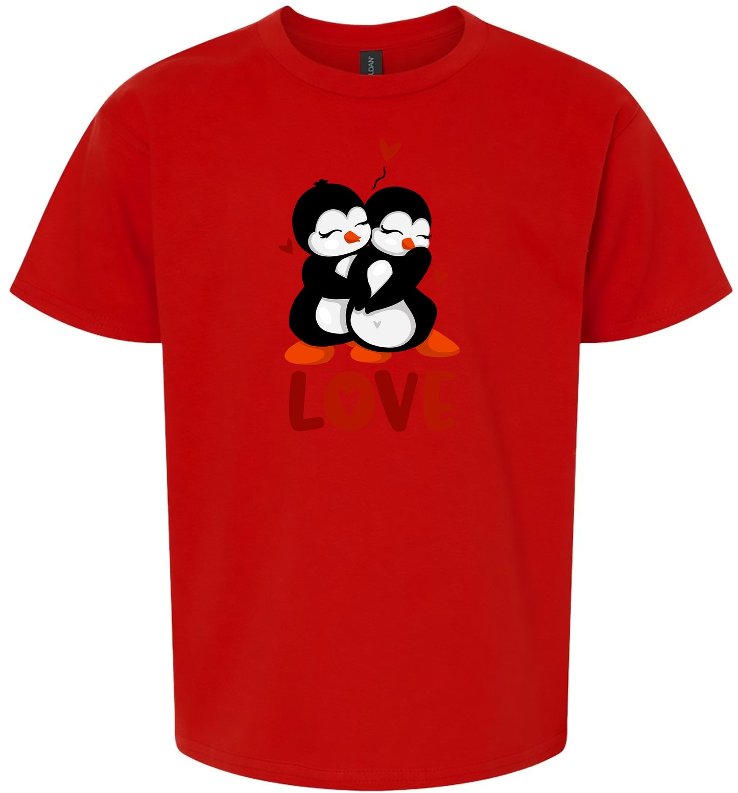 Penguin Love Children's Gildan Soft Shirt