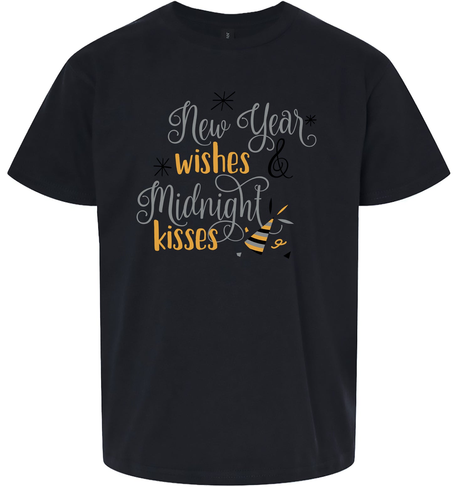 Midnight Kisses New Years Children's Gildan Soft Shirt