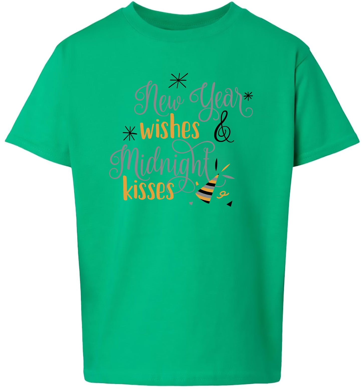 Midnight Kisses New Years Children's Gildan Soft Shirt