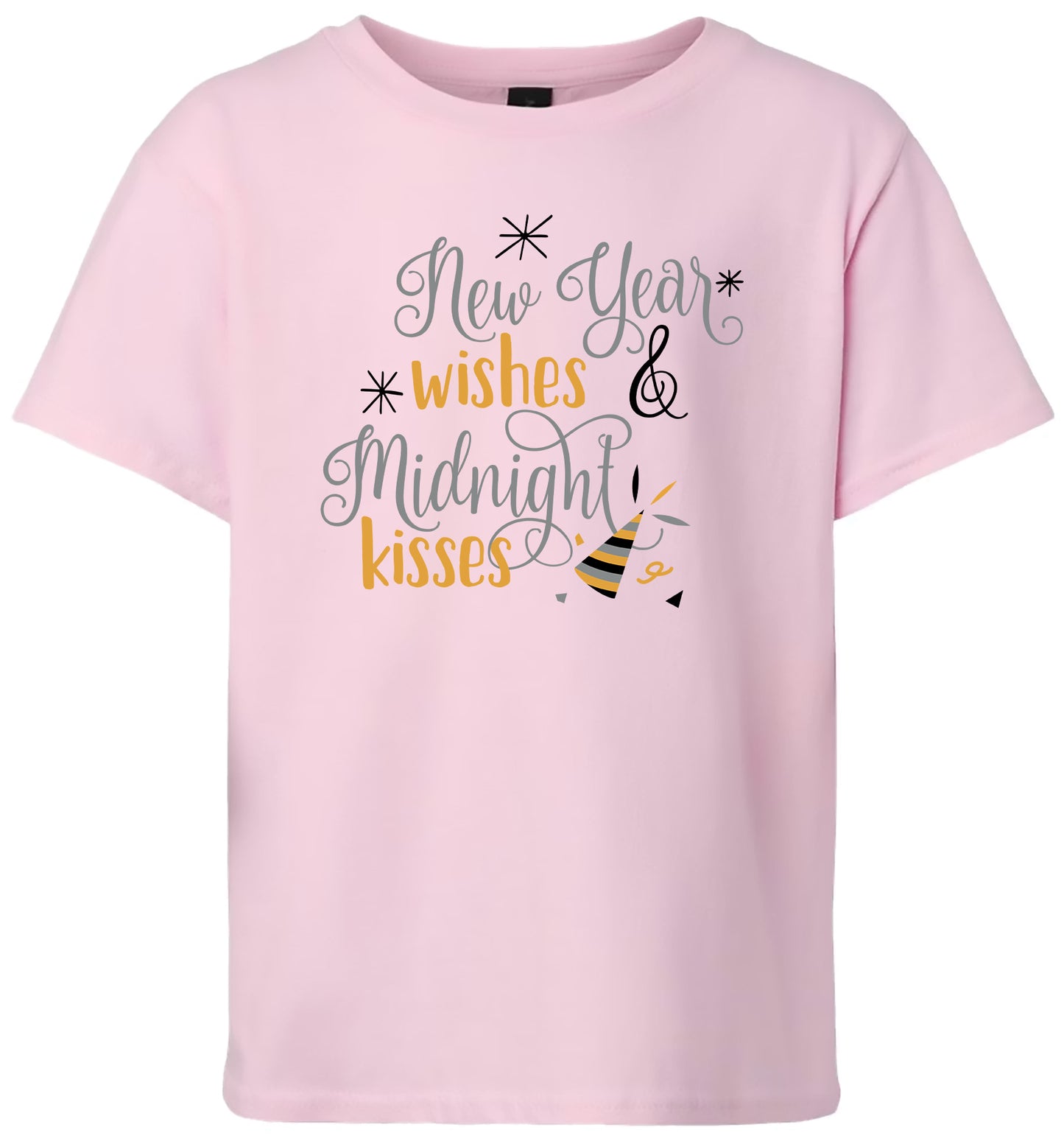 Midnight Kisses New Years Children's Gildan Soft Shirt