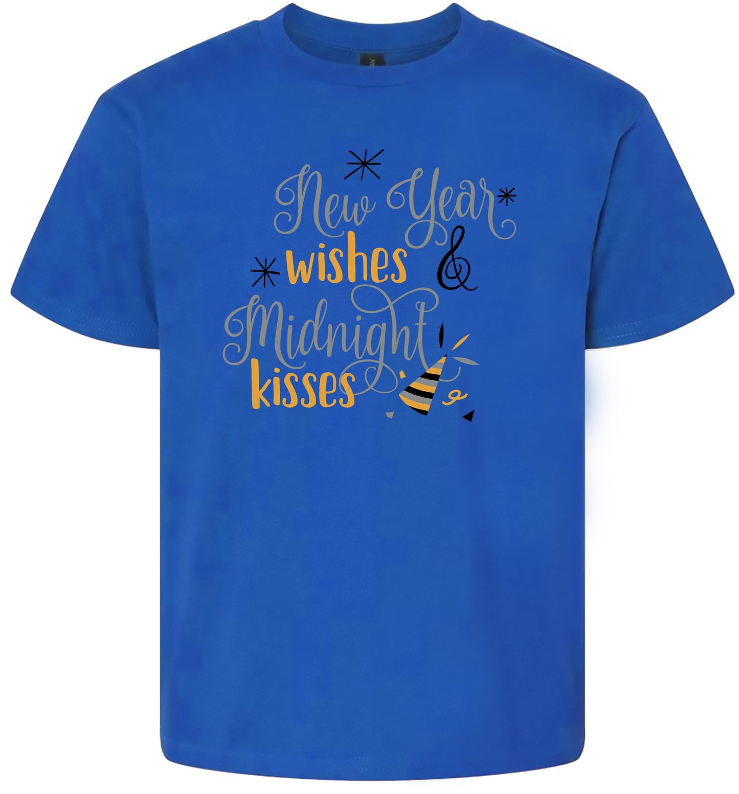 Midnight Kisses New Years Children's Gildan Soft Shirt