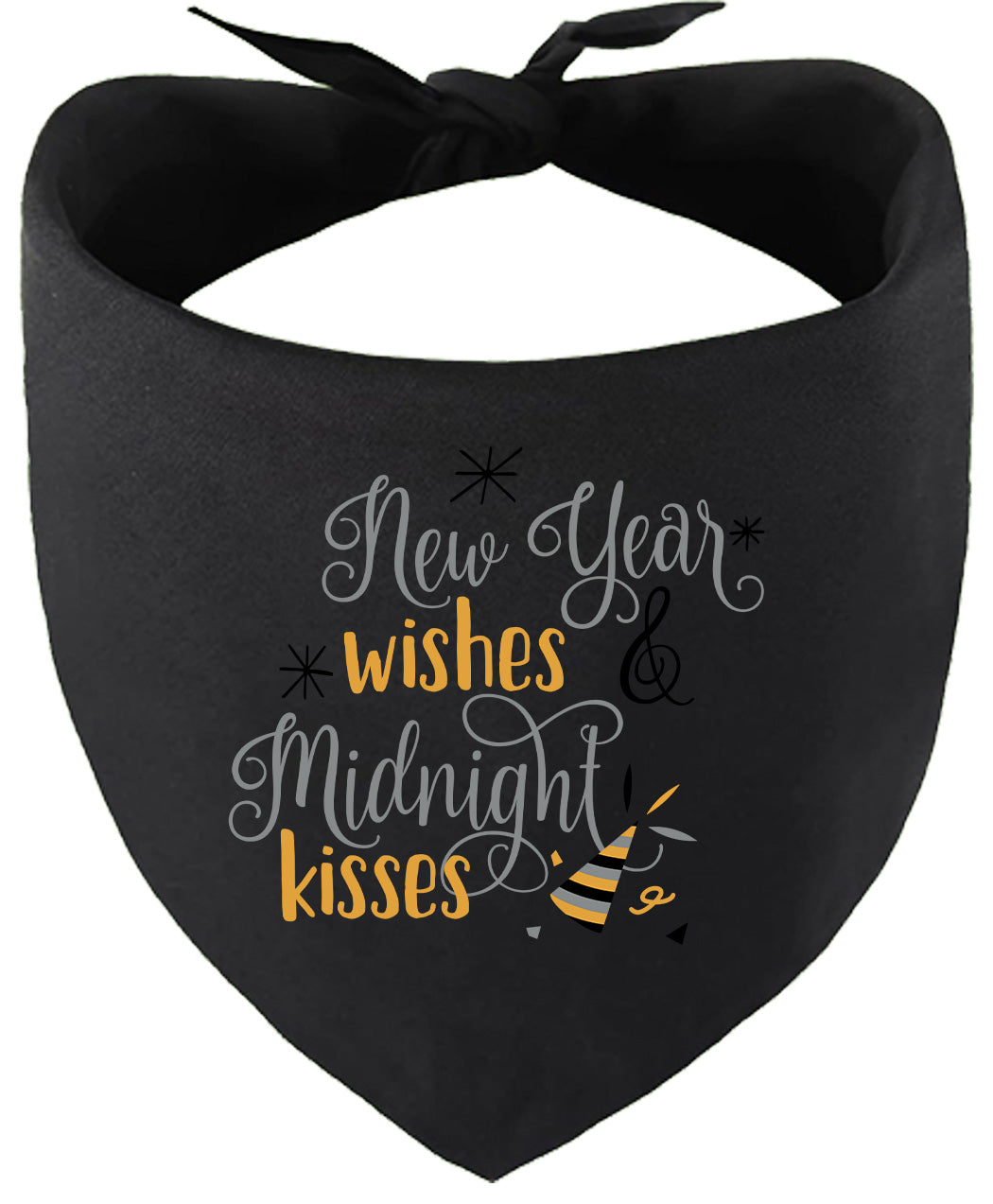 Midnight Kisses New Years Pet Bandana