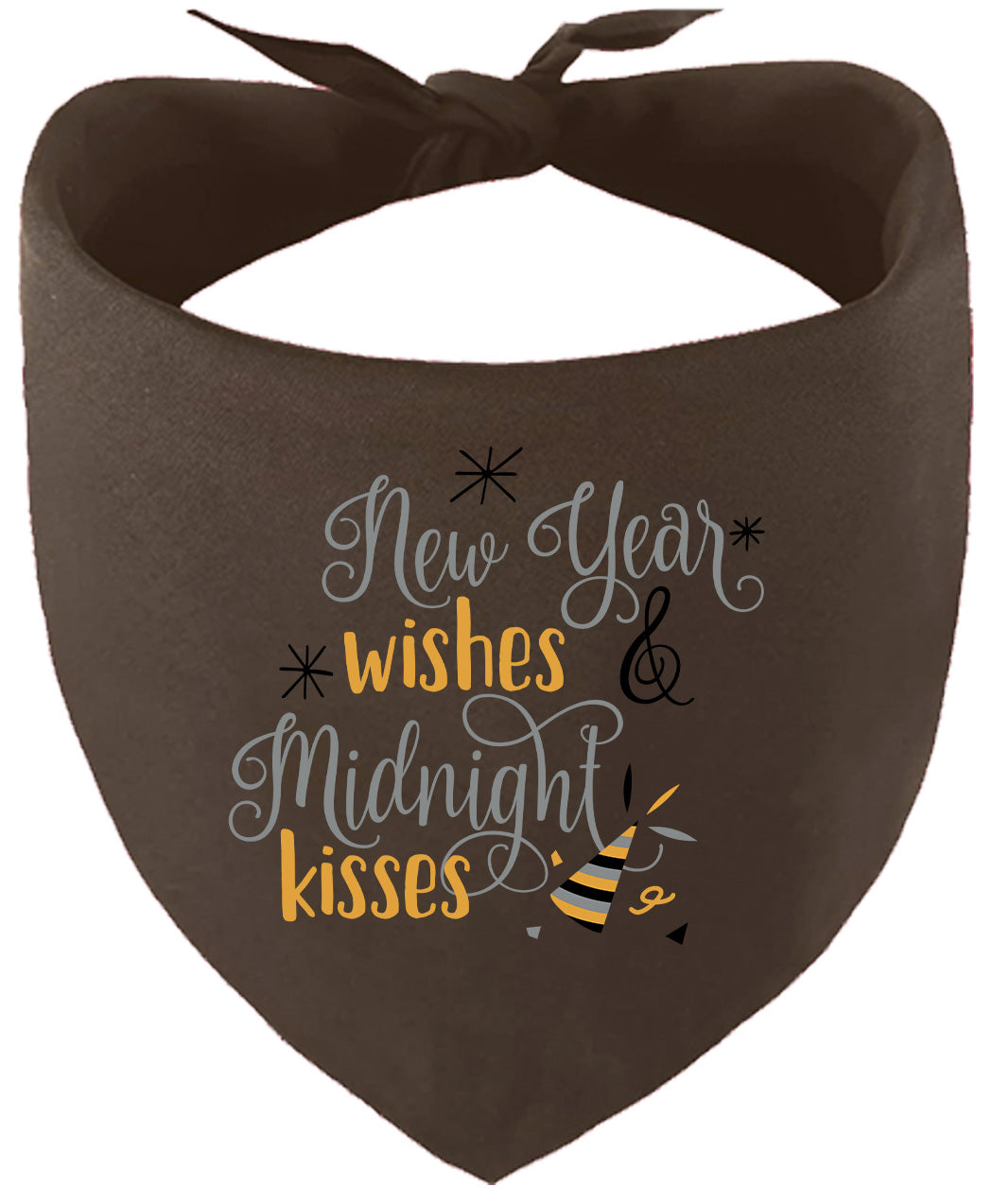 Midnight Kisses New Years Pet Bandana
