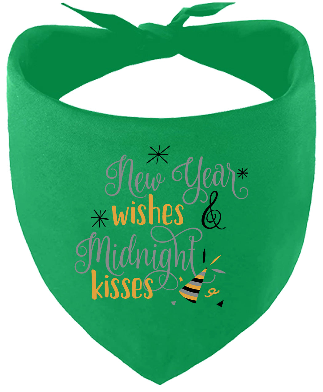 Midnight Kisses New Years Pet Bandana