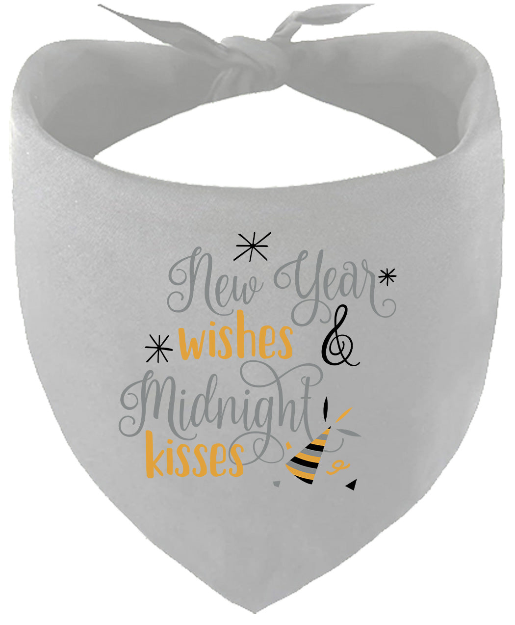 Midnight Kisses New Years Pet Bandana