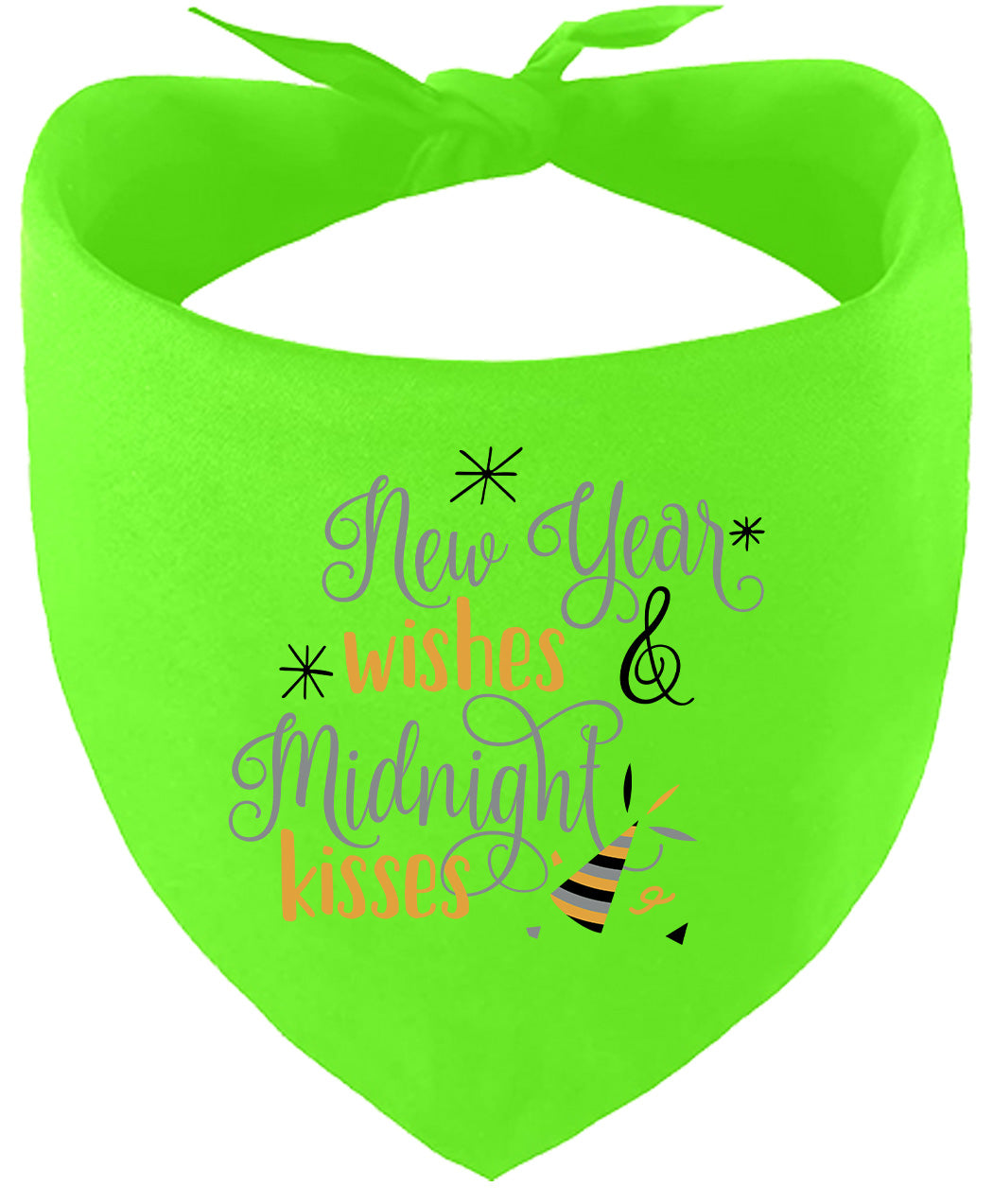 Midnight Kisses New Years Pet Bandana