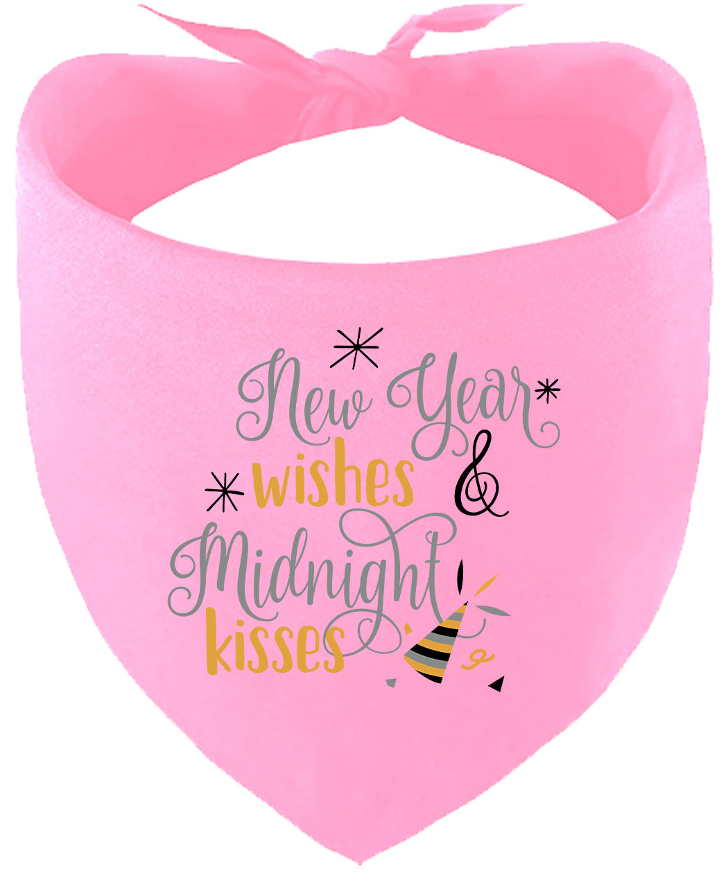 Midnight Kisses New Years Pet Bandana