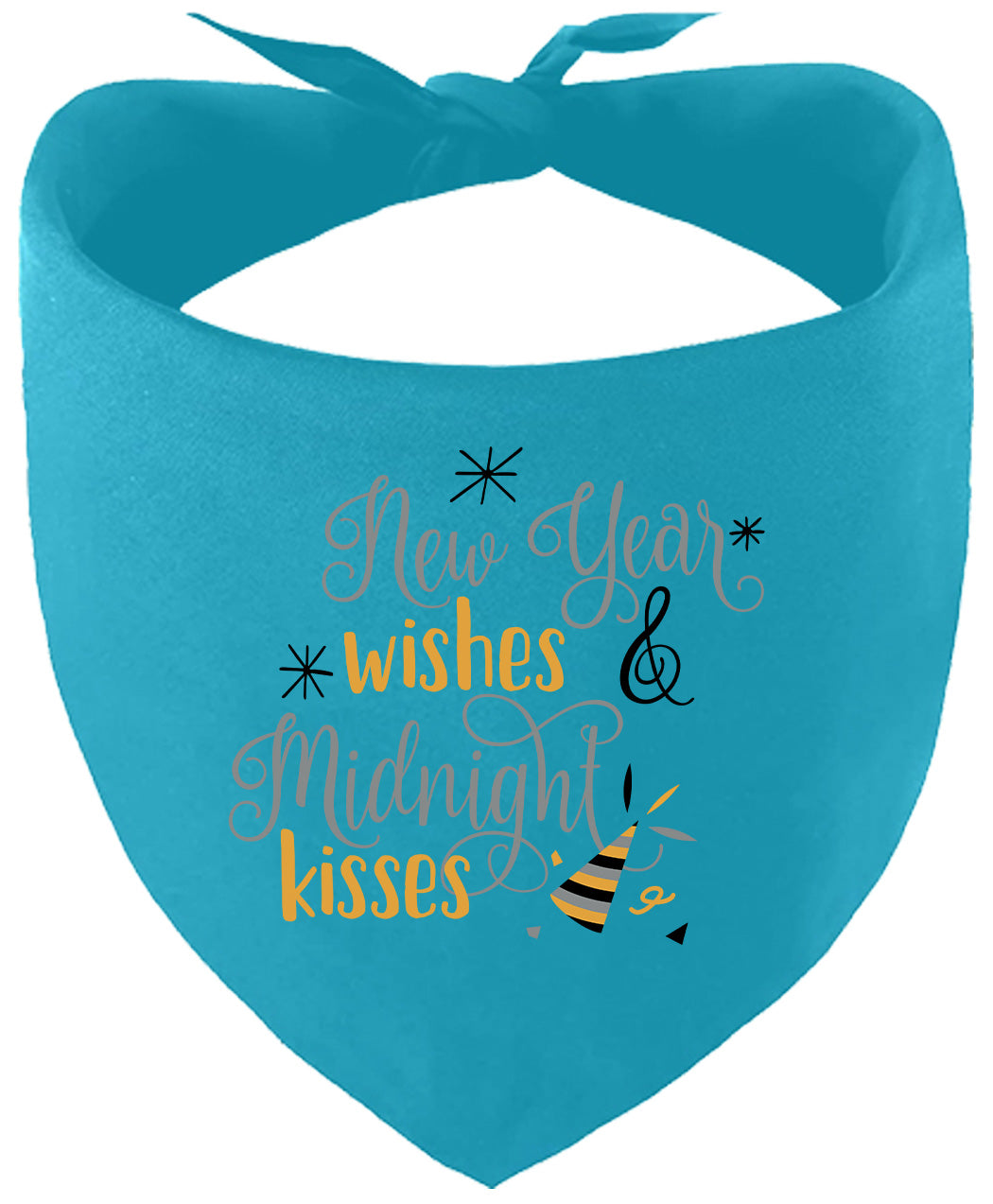Midnight Kisses New Years Pet Bandana
