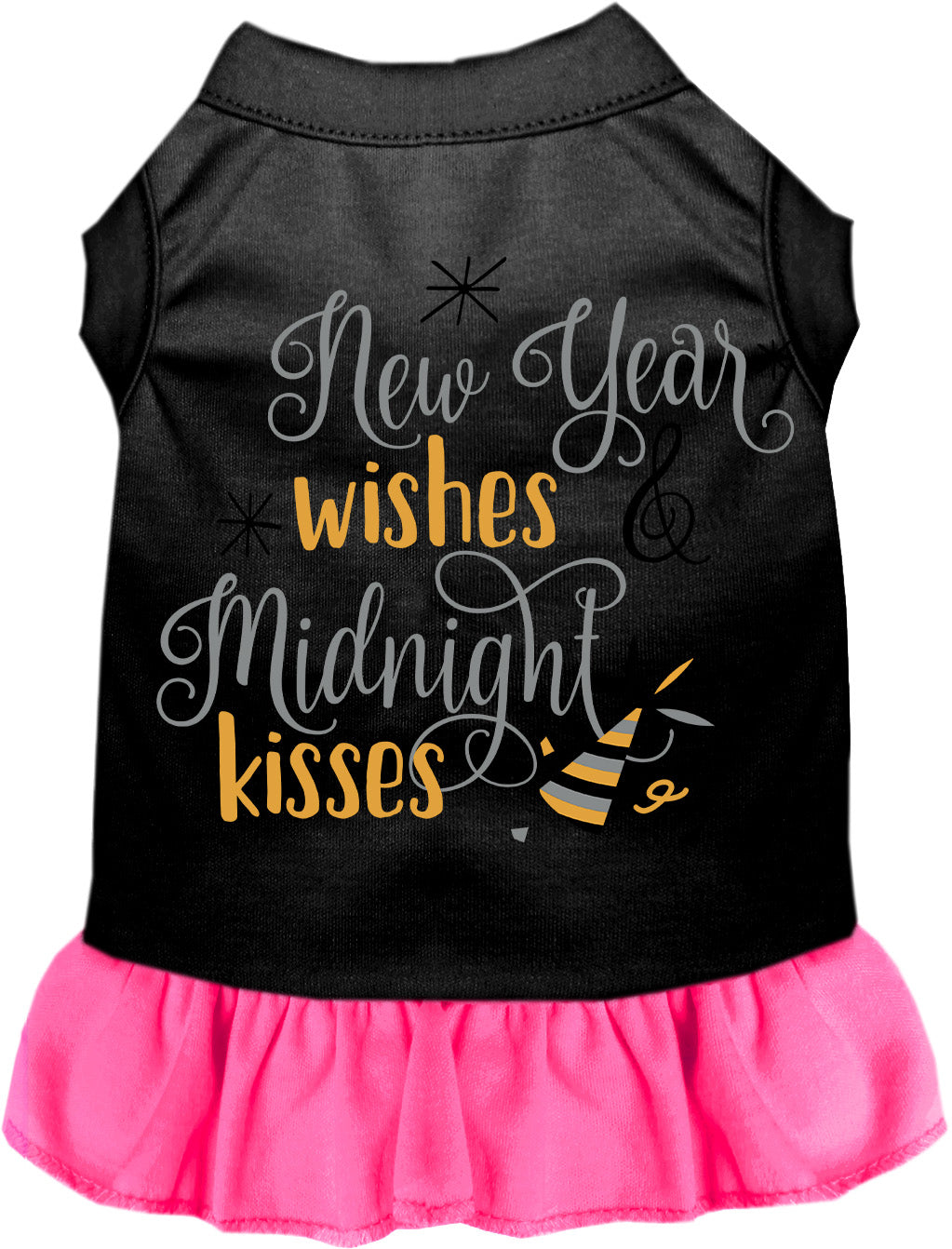 Midnight Kisses New Years Pet Dress