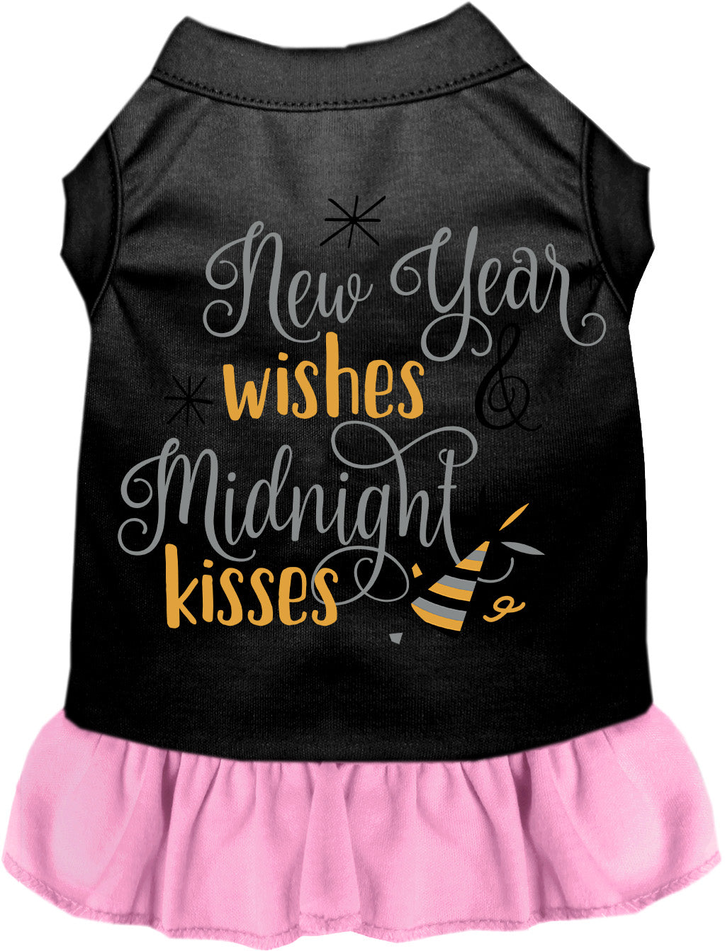 Midnight Kisses New Years Pet Dress