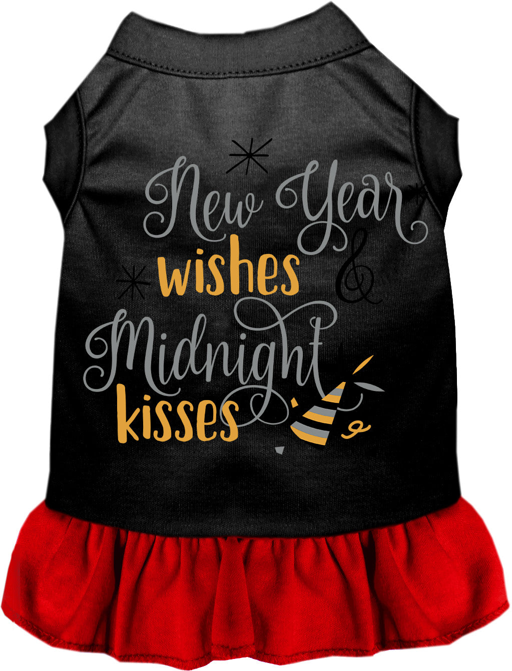 Midnight Kisses New Years Pet Dress