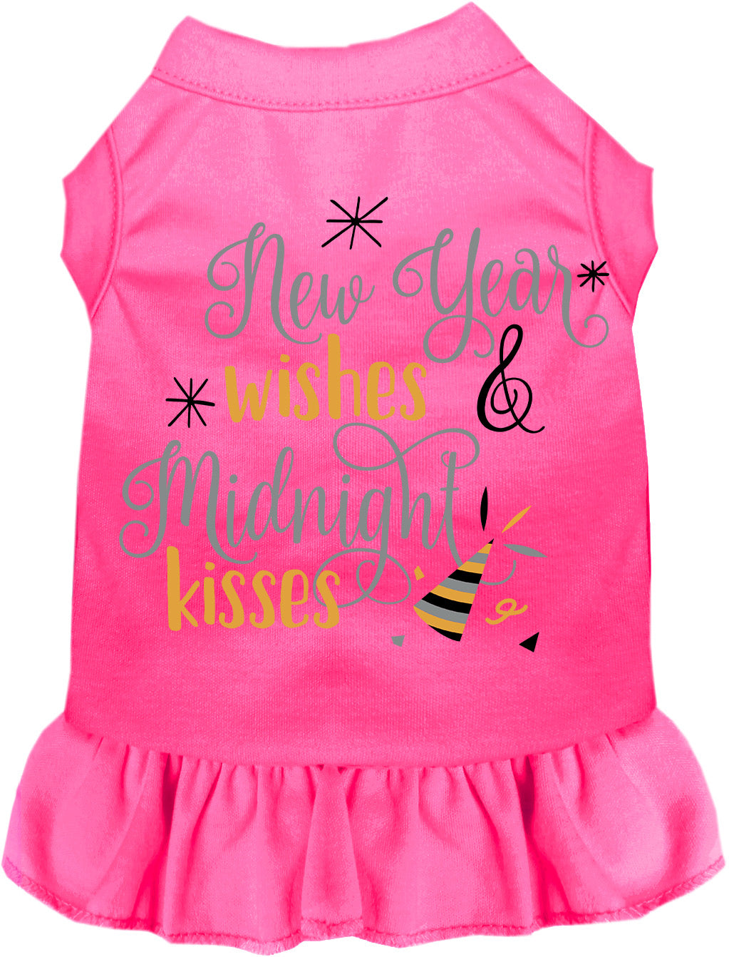 Midnight Kisses New Years Pet Dress