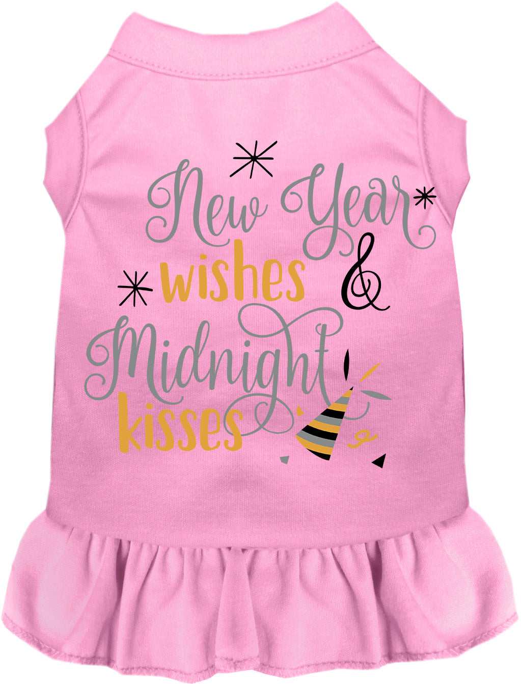 Midnight Kisses New Years Pet Dress