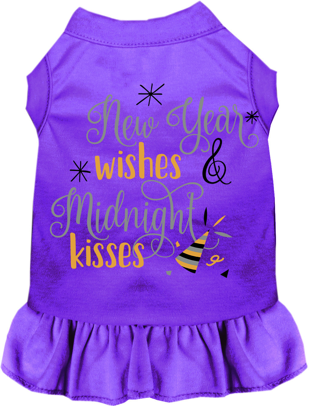 Midnight Kisses New Years Pet Dress