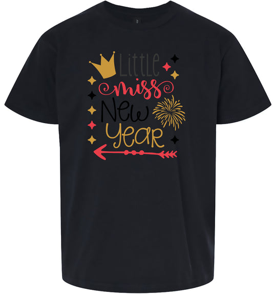Little Miss New Year Children's Gildan Soft Shirt