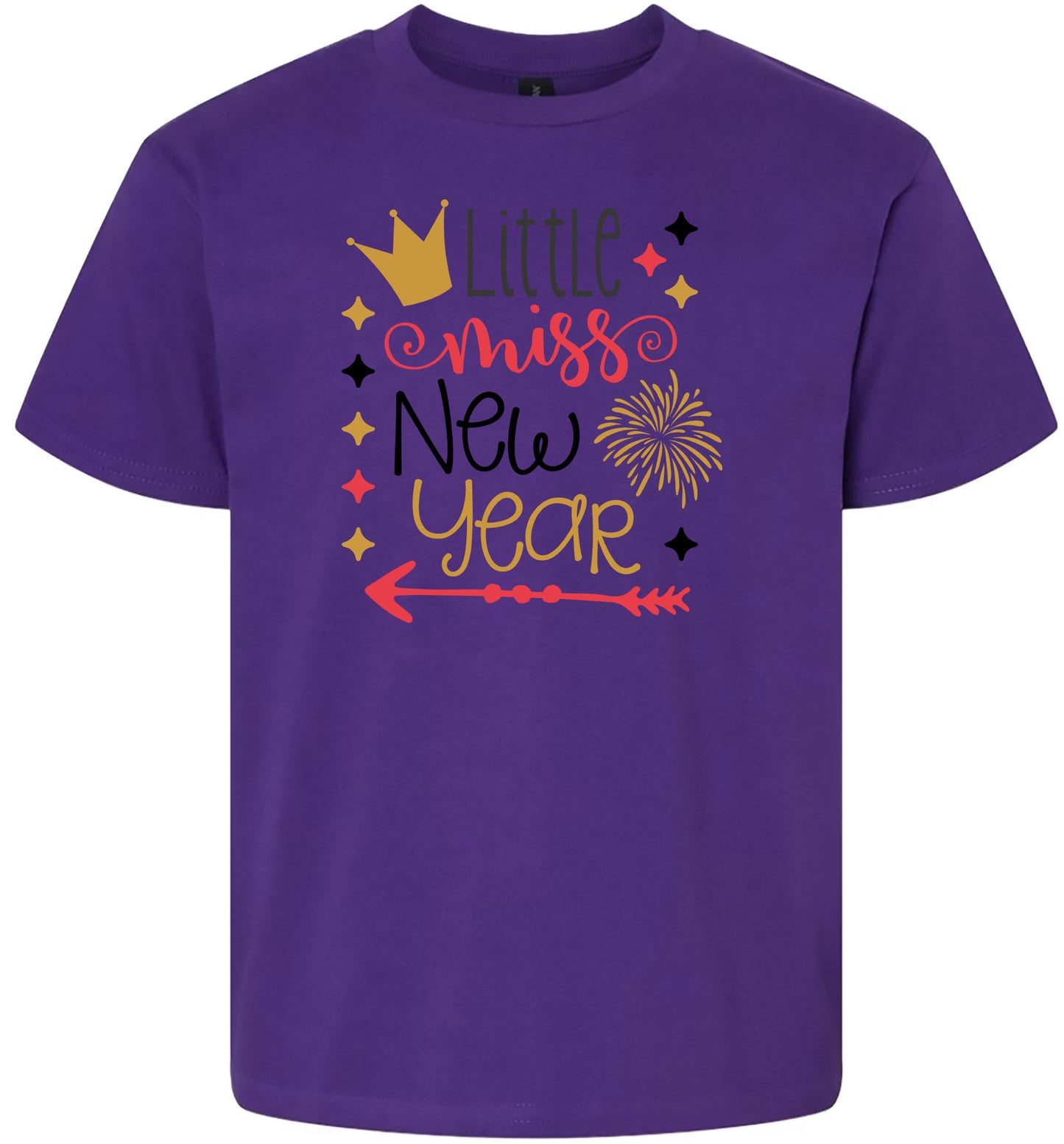Little Miss New Year Children's Gildan Soft Shirt