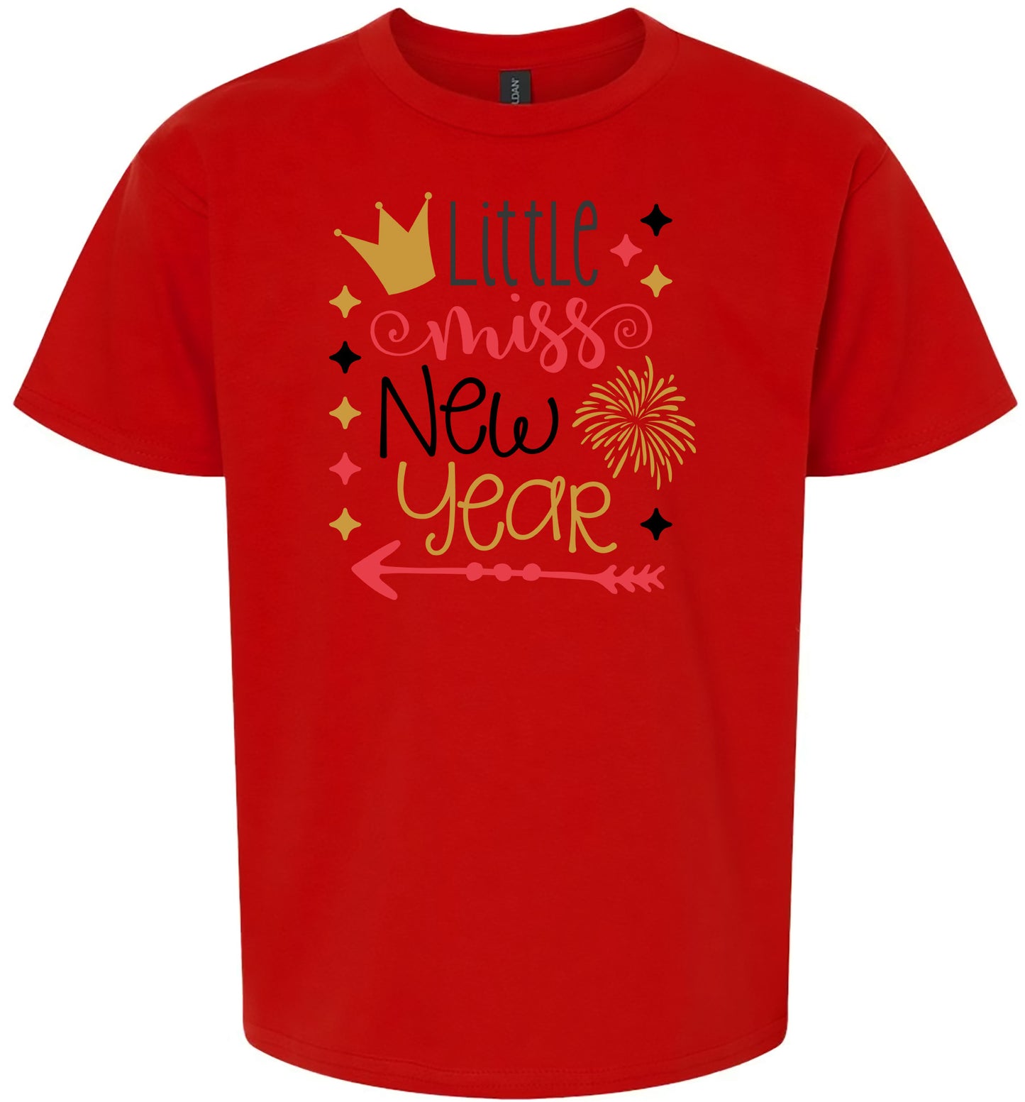 Little Miss New Year Children's Gildan Soft Shirt