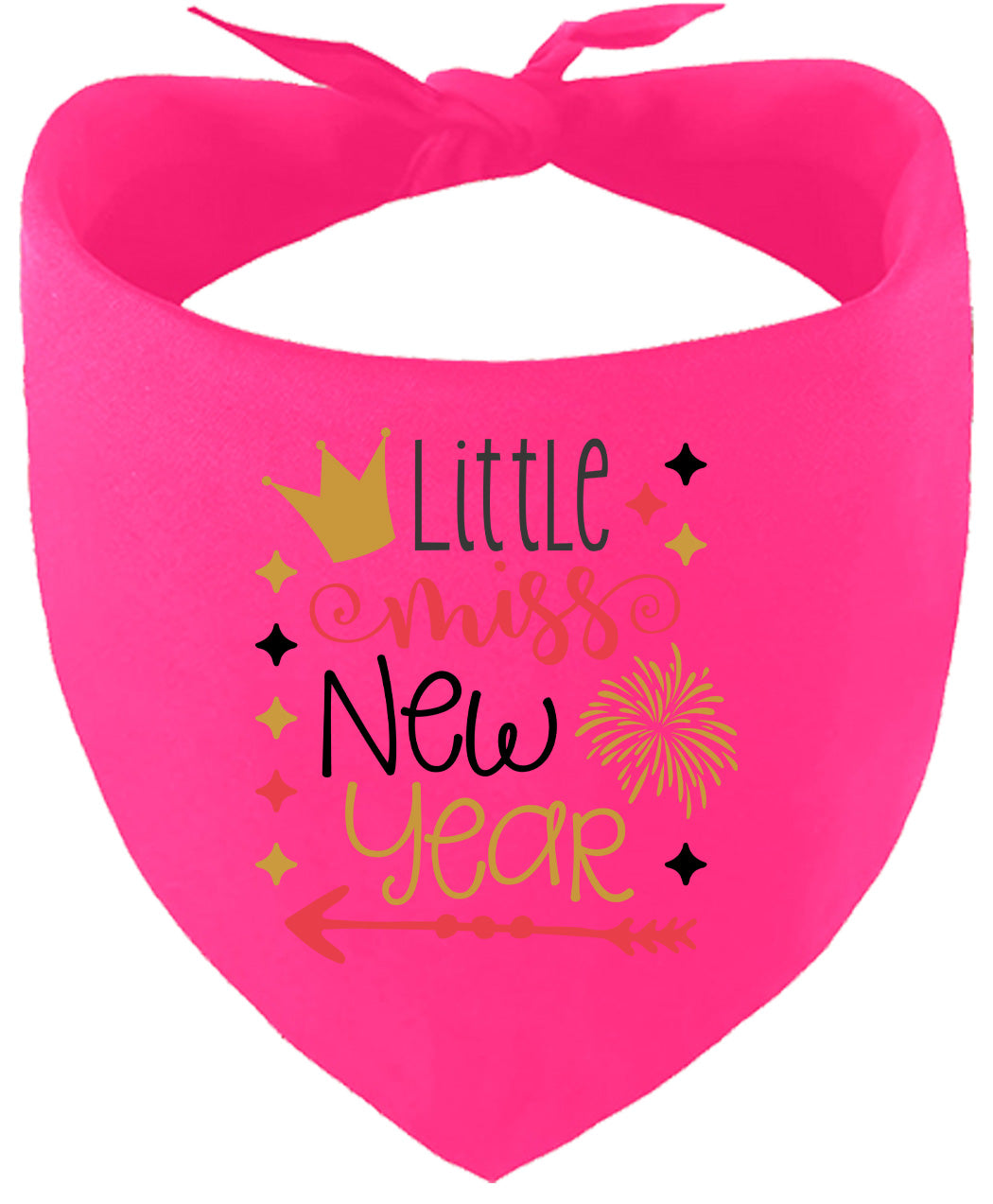 Little Miss New Year Pet Bandana