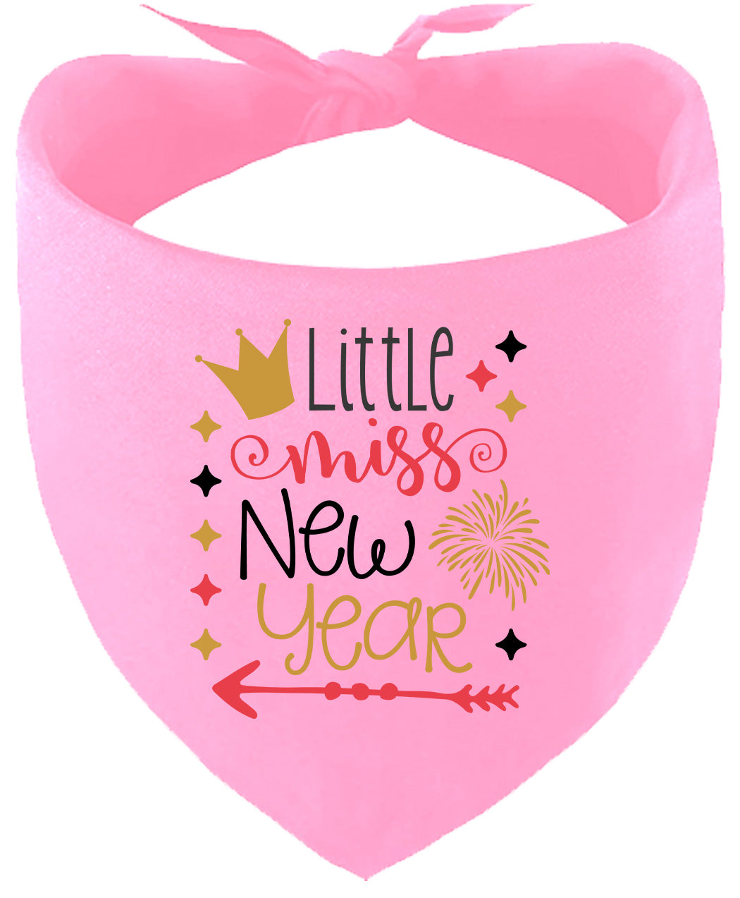 Little Miss New Year Pet Bandana