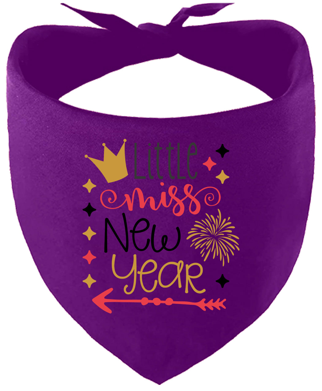 Little Miss New Year Pet Bandana