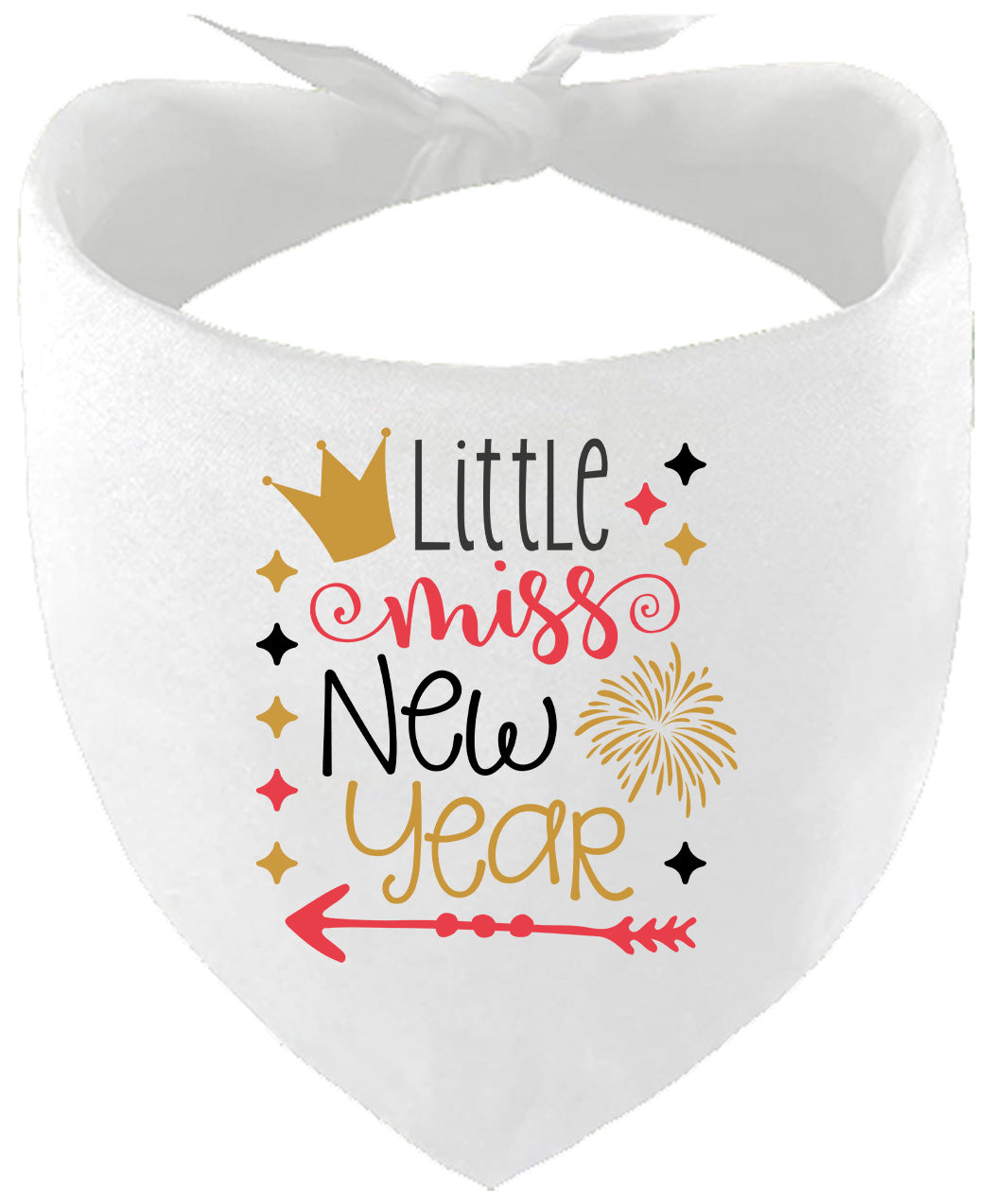 Little Miss New Year Pet Bandana