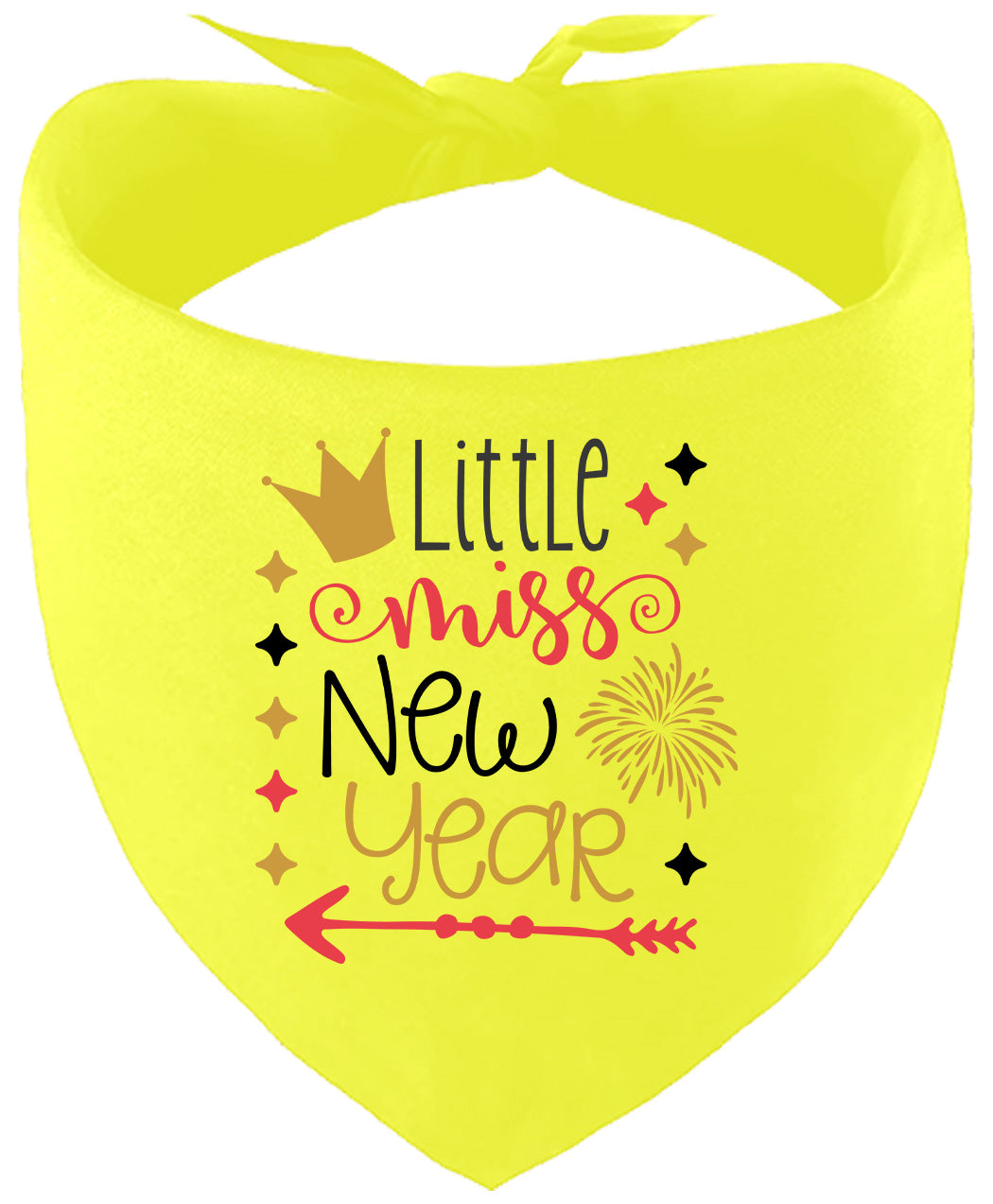 Little Miss New Year Pet Bandana