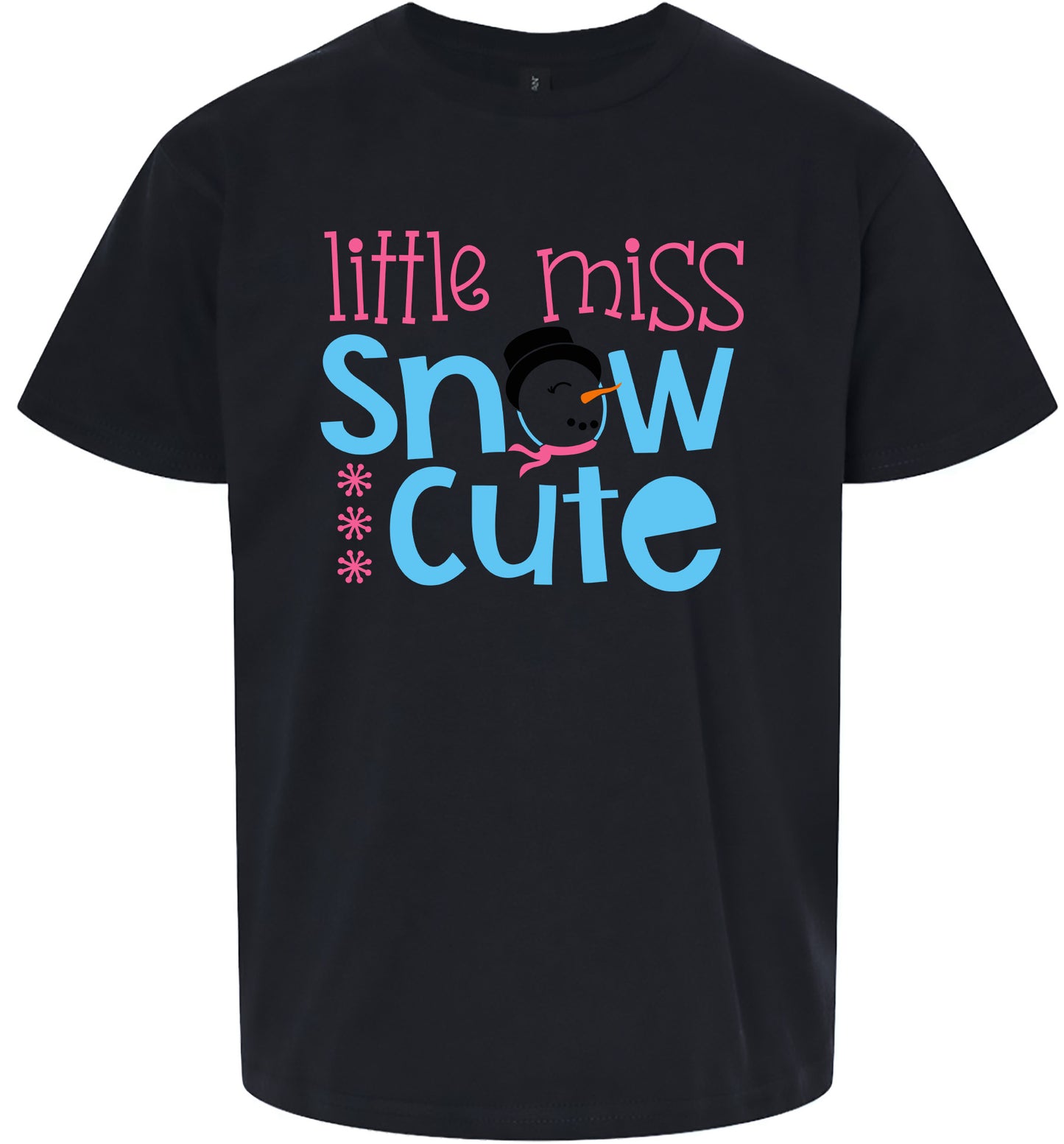 Little Miss Snow Cute Children's Gildan Soft Shirt