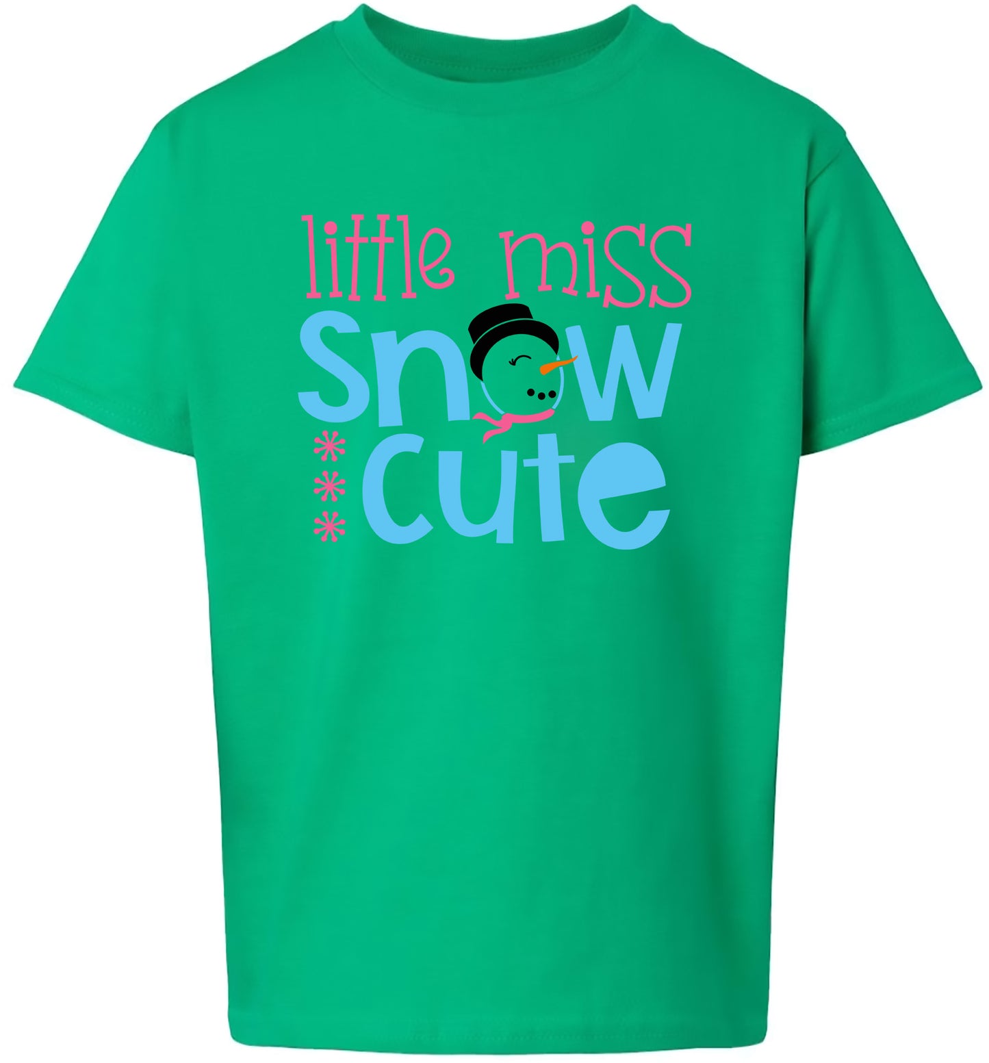 Little Miss Snow Cute Children's Gildan Soft Shirt