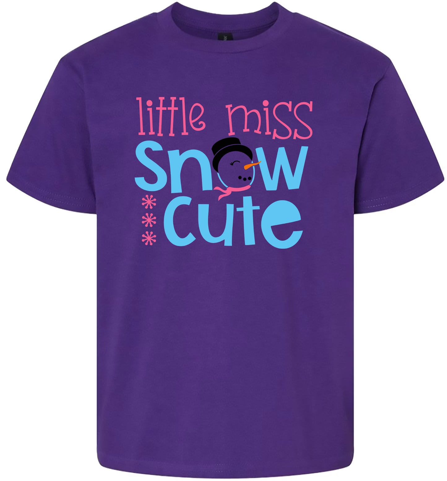 Little Miss Snow Cute Children's Gildan Soft Shirt
