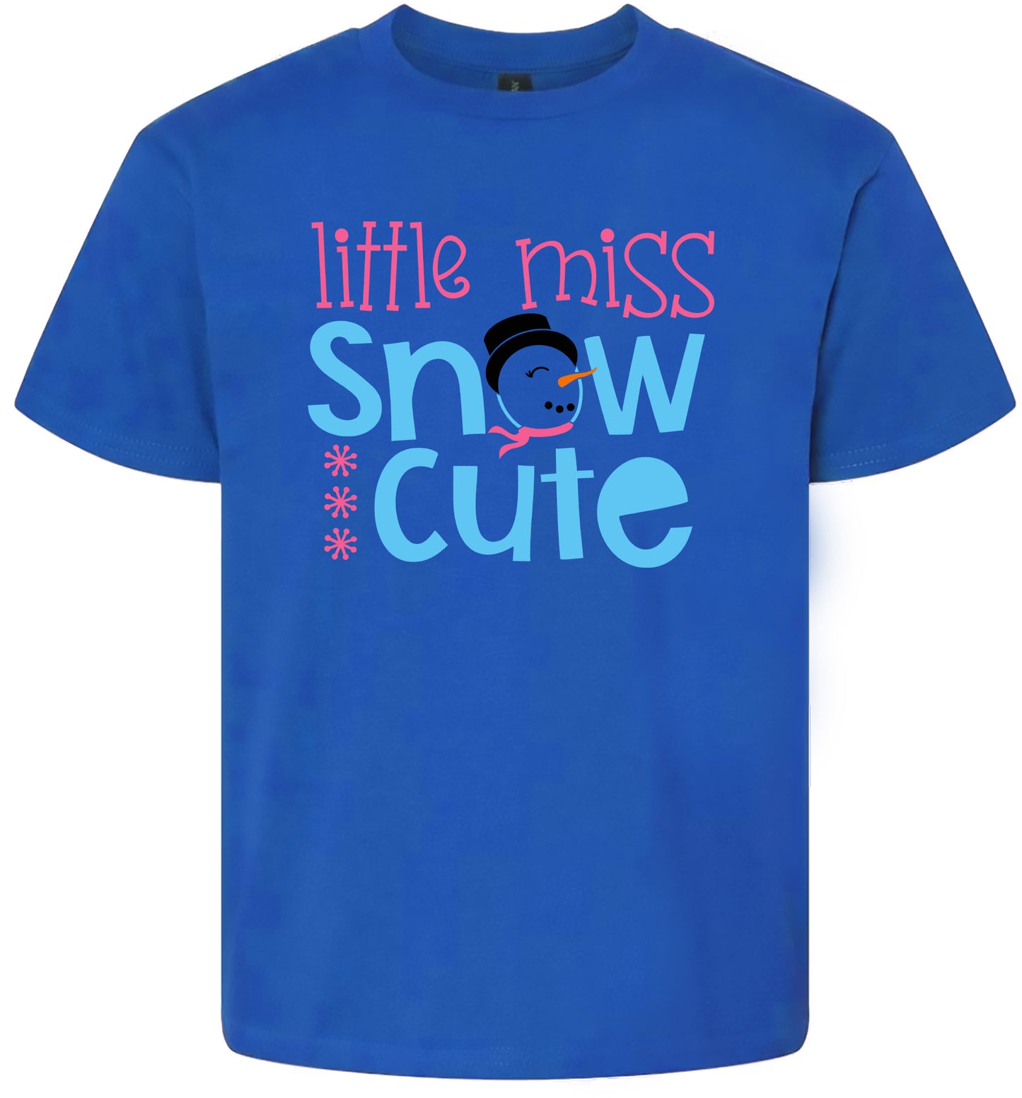 Little Miss Snow Cute Children's Gildan Soft Shirt