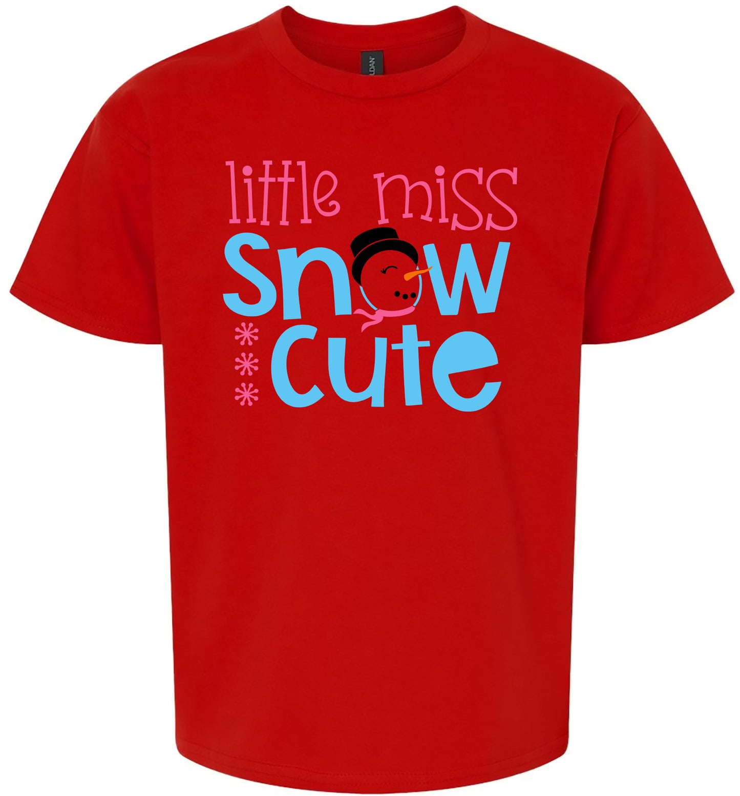 Little Miss Snow Cute Children's Gildan Soft Shirt