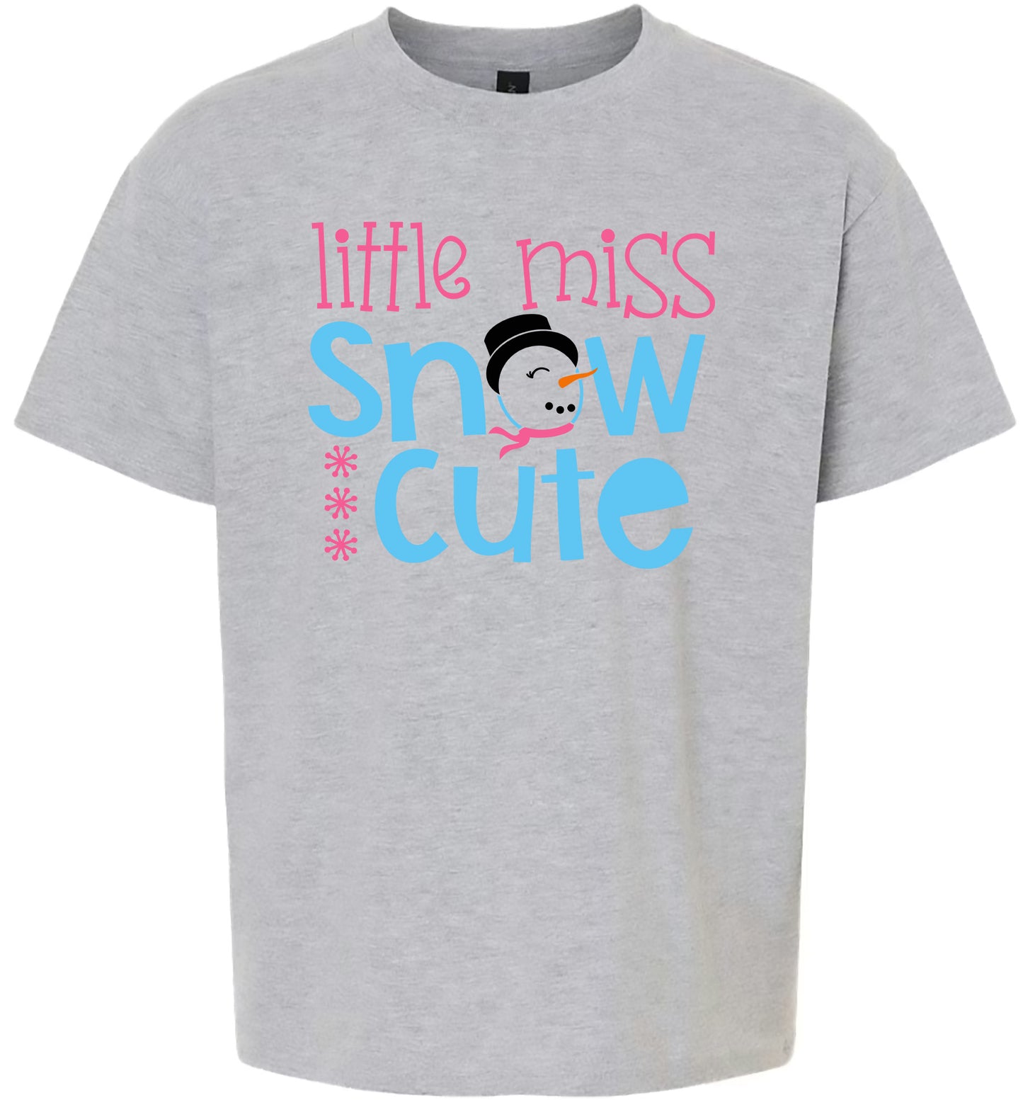 Little Miss Snow Cute Children's Gildan Soft Shirt