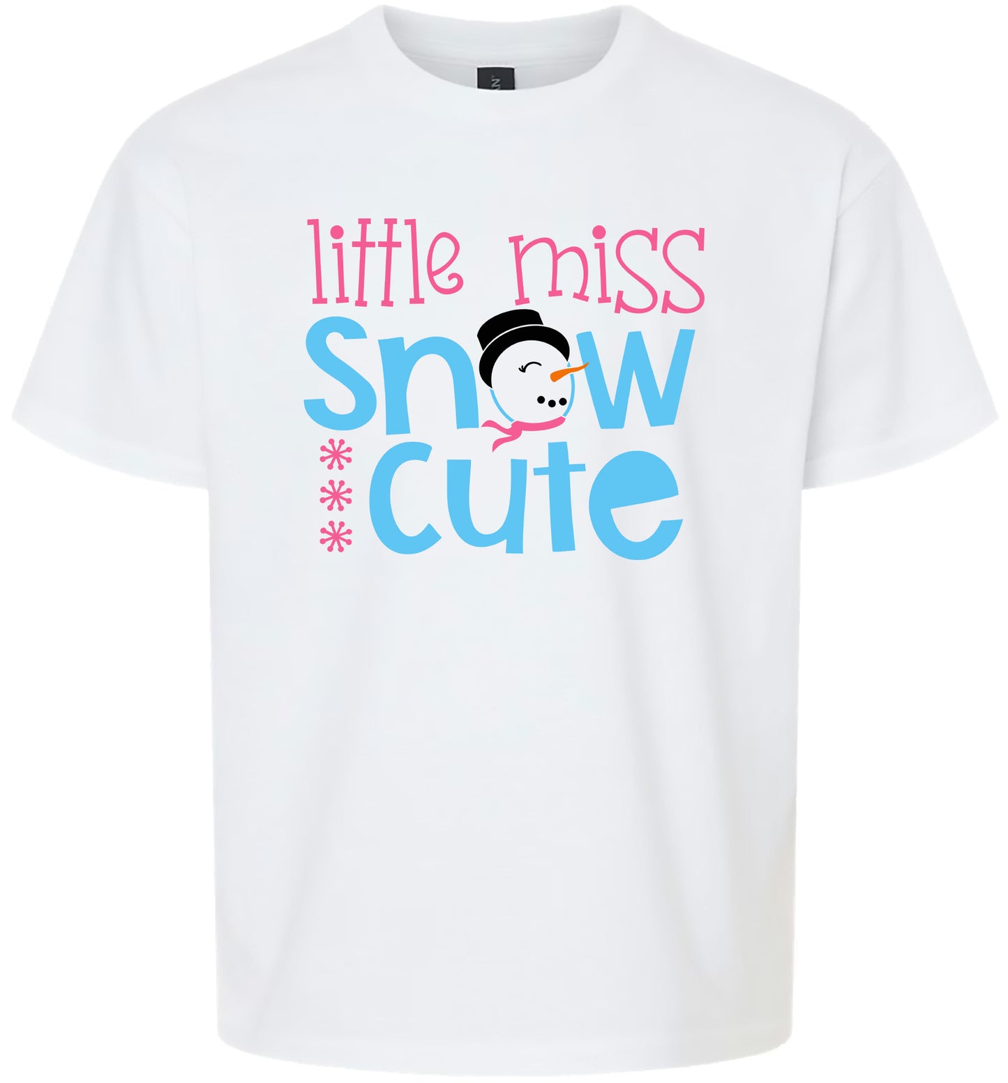 Little Miss Snow Cute Children's Gildan Soft Shirt
