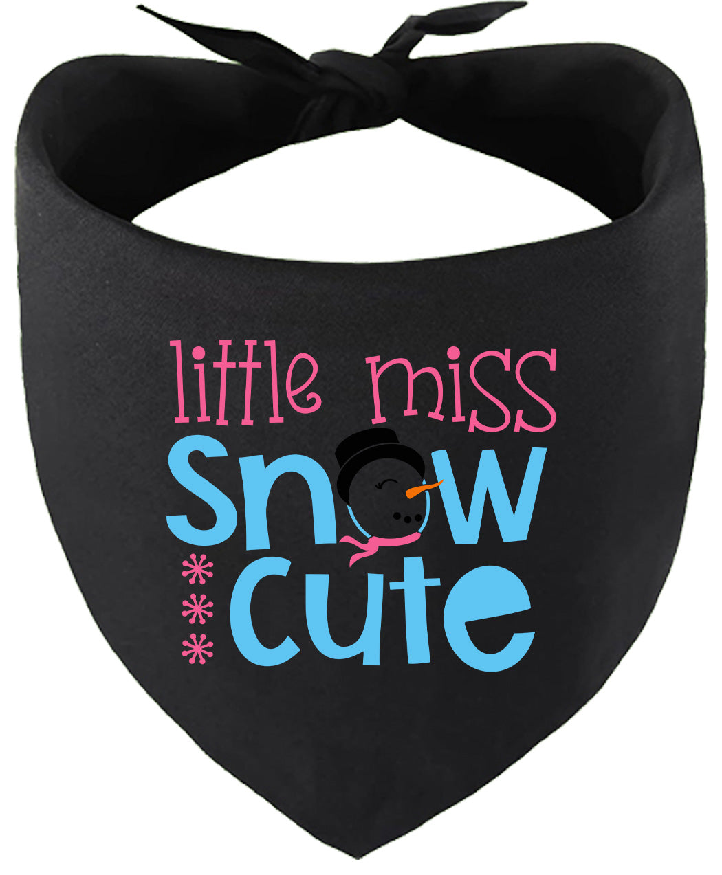 Little Miss Snow Cute Pet Bandana