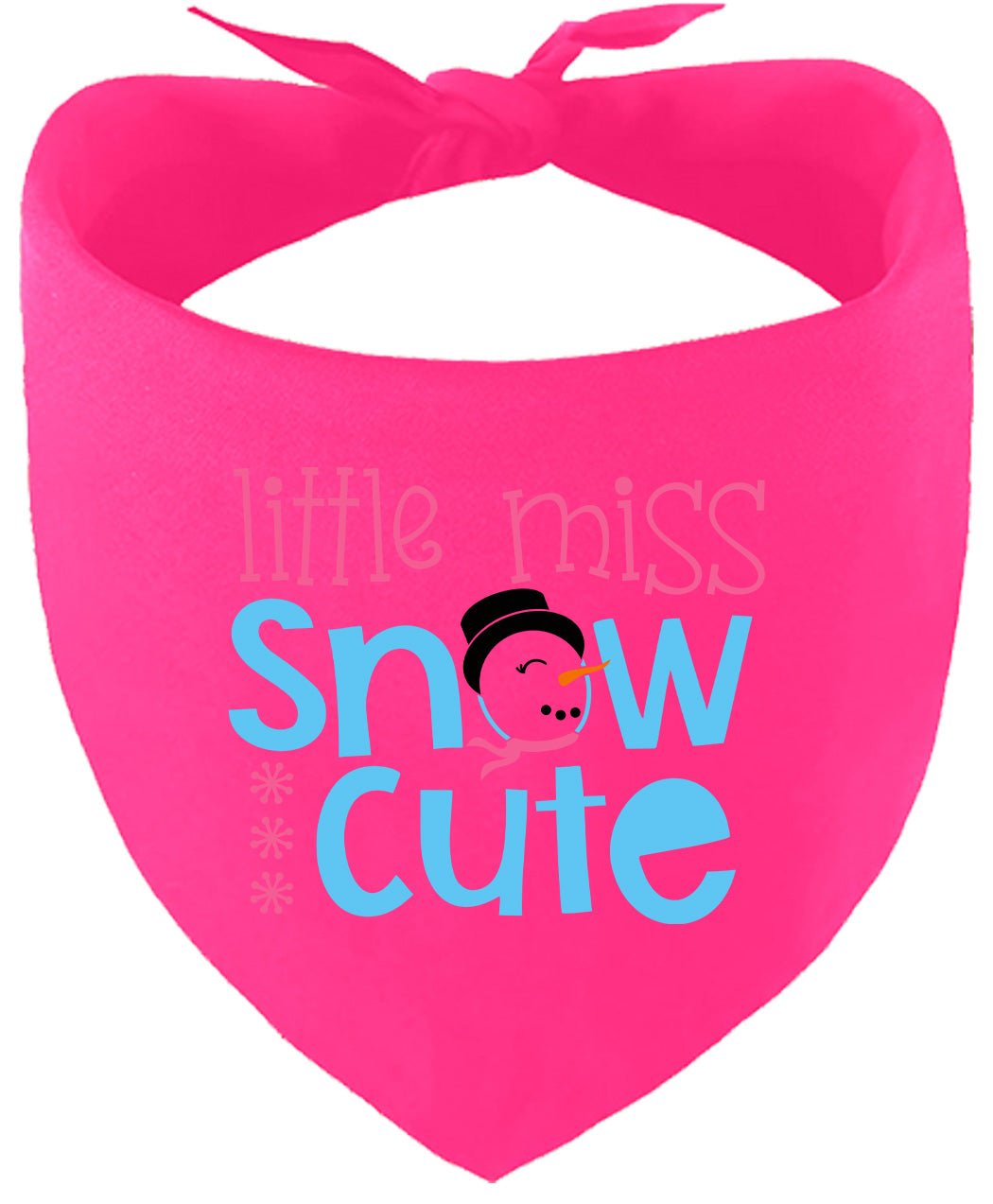 Little Miss Snow Cute Pet Bandana