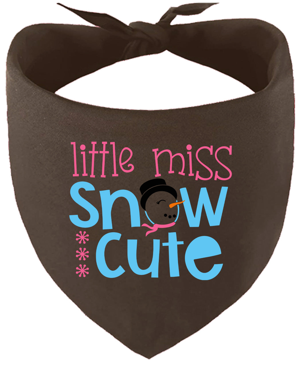 Little Miss Snow Cute Pet Bandana