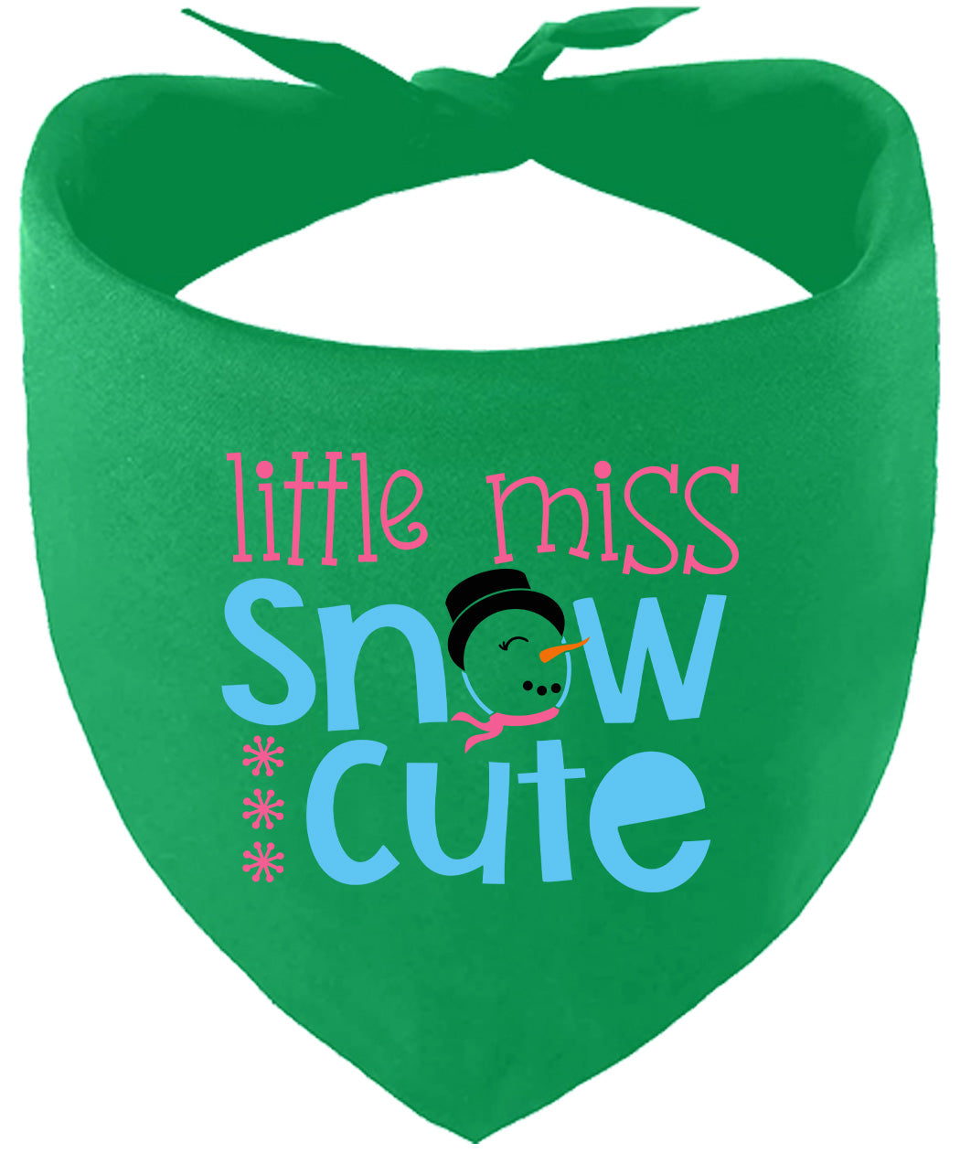 Little Miss Snow Cute Pet Bandana